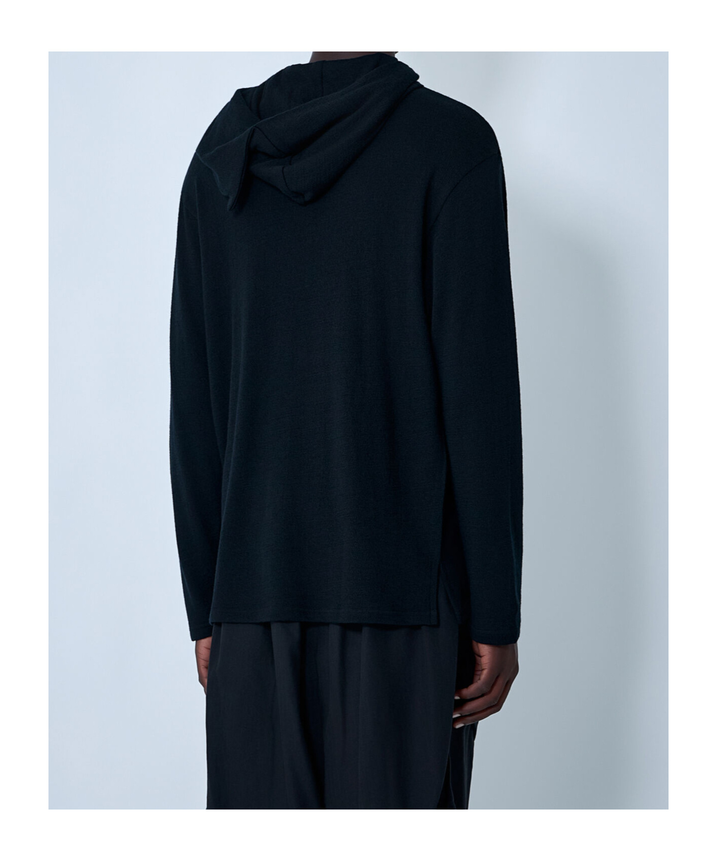 Yohji Yamamoto Hooded Sweater In Black