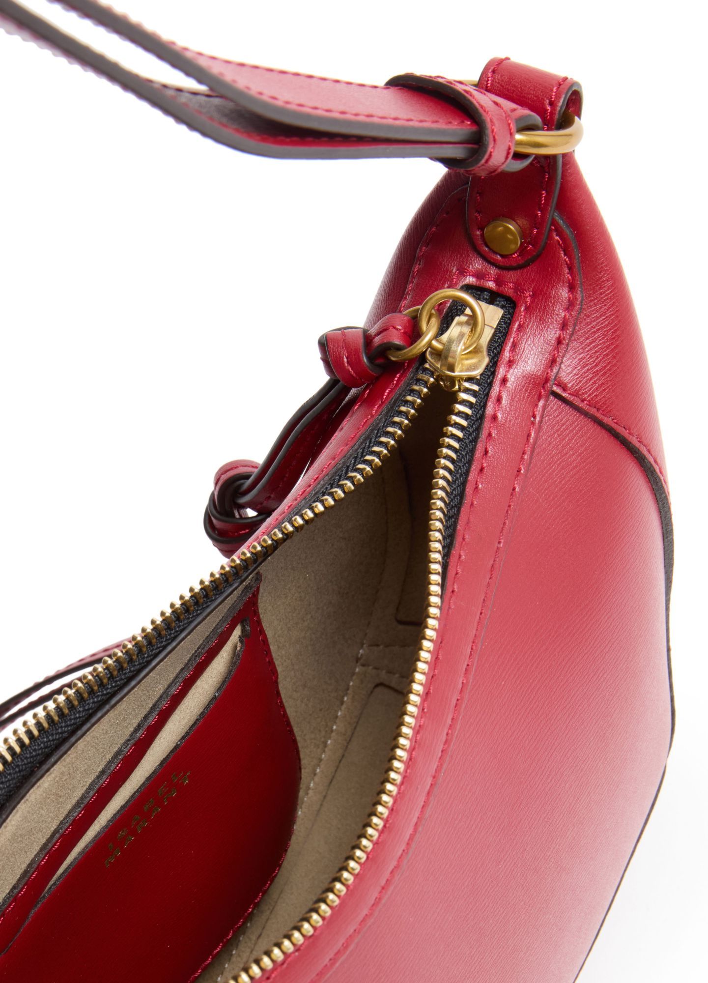 Isabel Marant Oskan Moon Bag In Burgundy