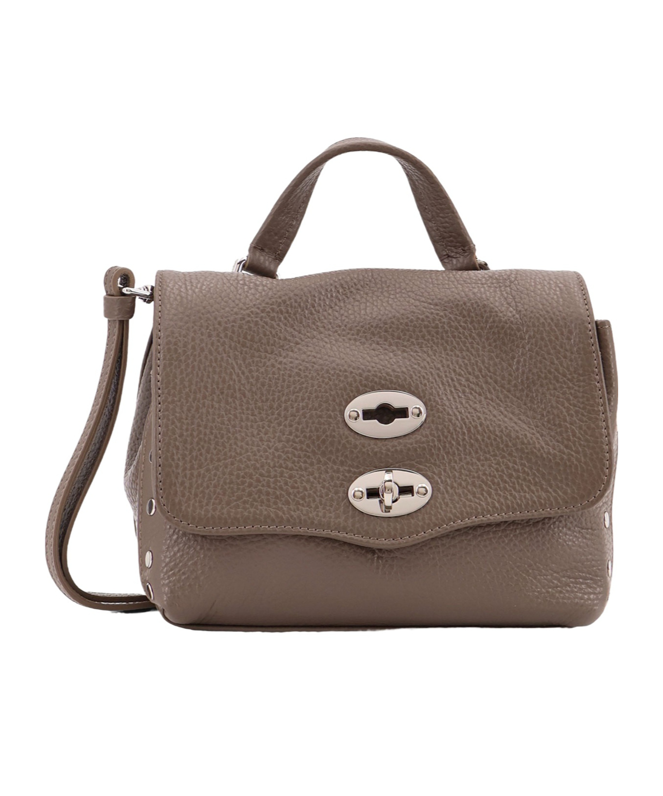 Zanellato Logo Flap Shoulder Bag In Brown