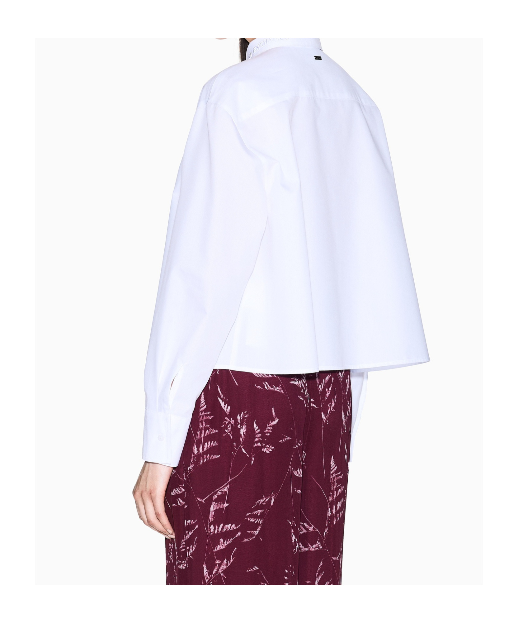 Armani Exchange Long Sleeve Shirt In White