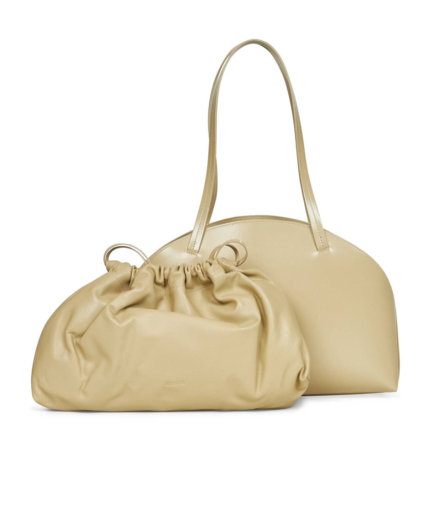 Jil Sander Almond Curve Shoulder Medium Shoulder Bag