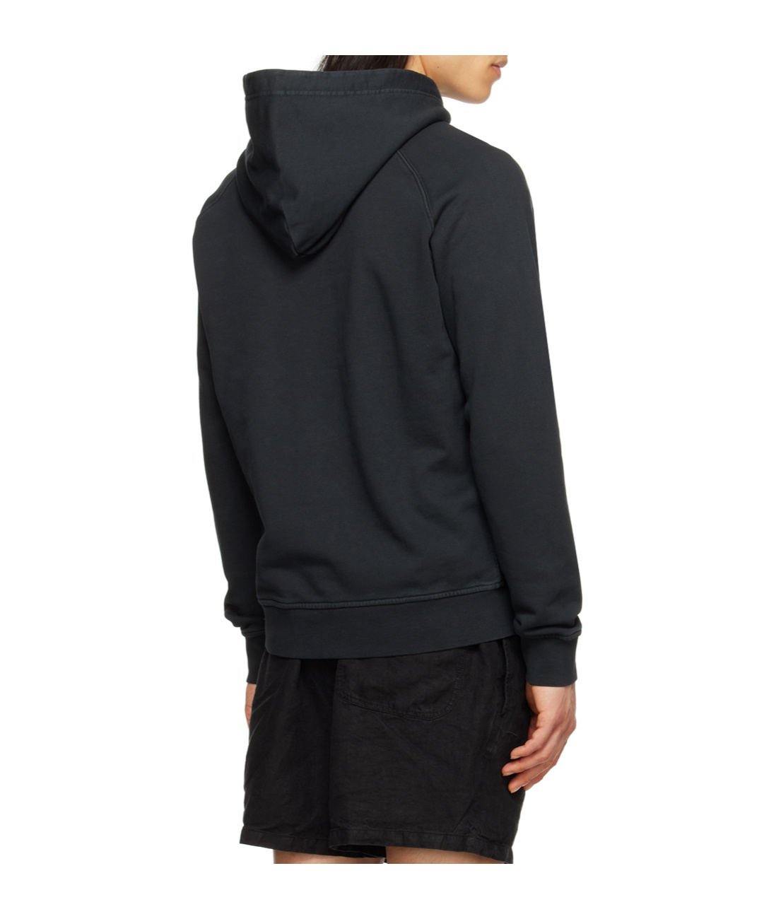 Aspesi Pull-string Hooded Sweater In Black