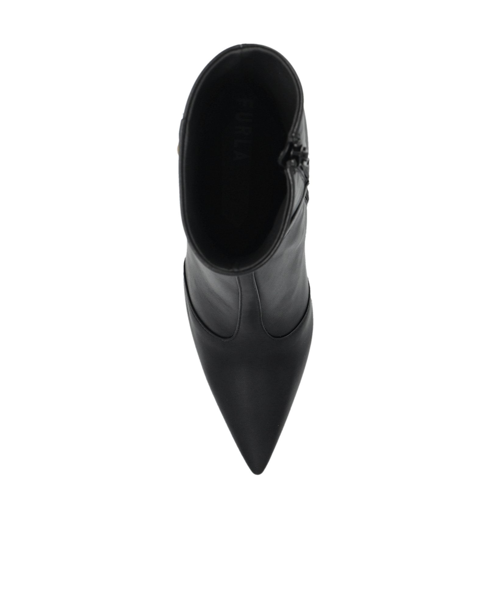 Furla Sfera Pointed-toe Ankle Boots In Black