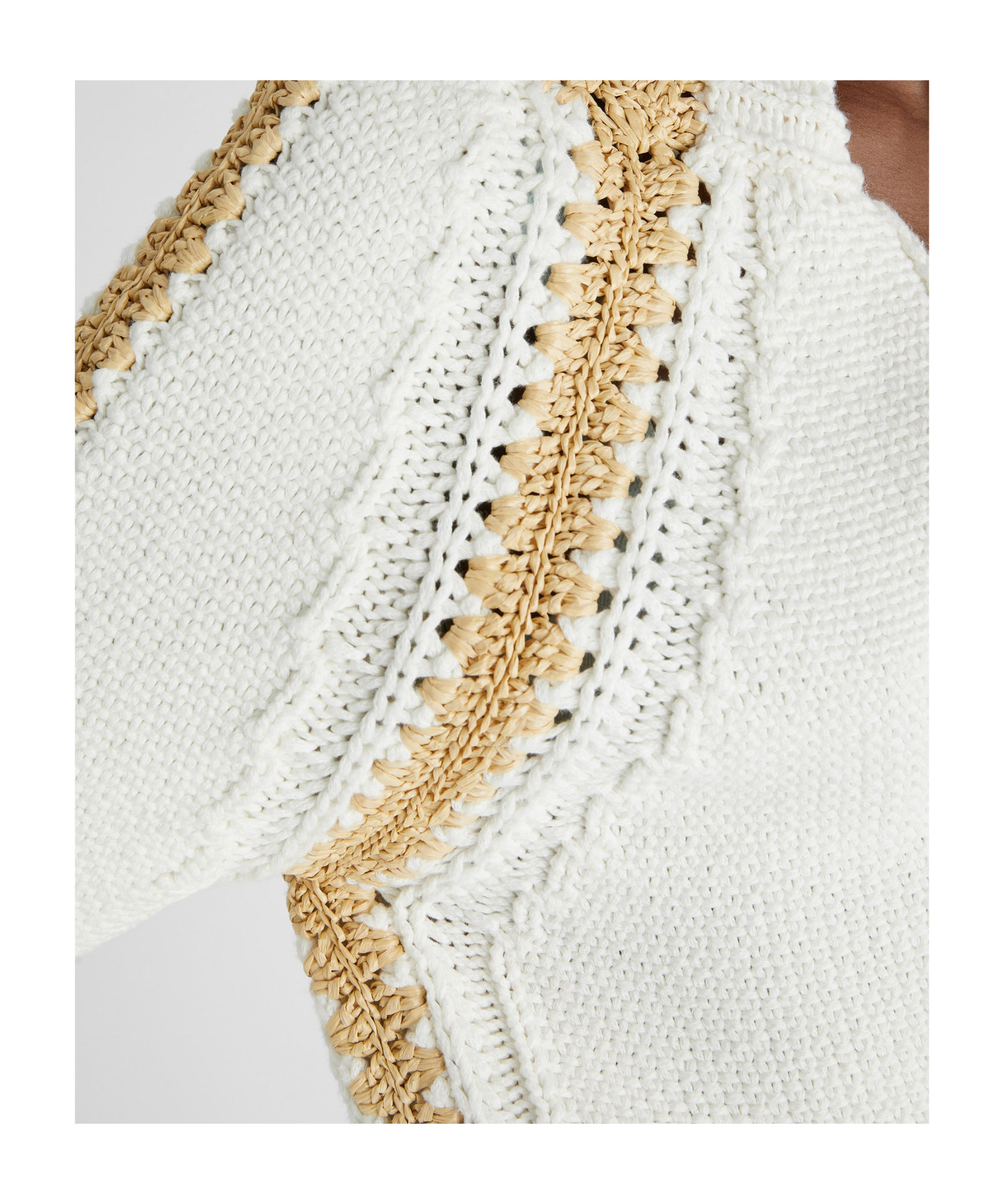 Ermanno Scervino Cardigan Mit Raffiabast-details In White