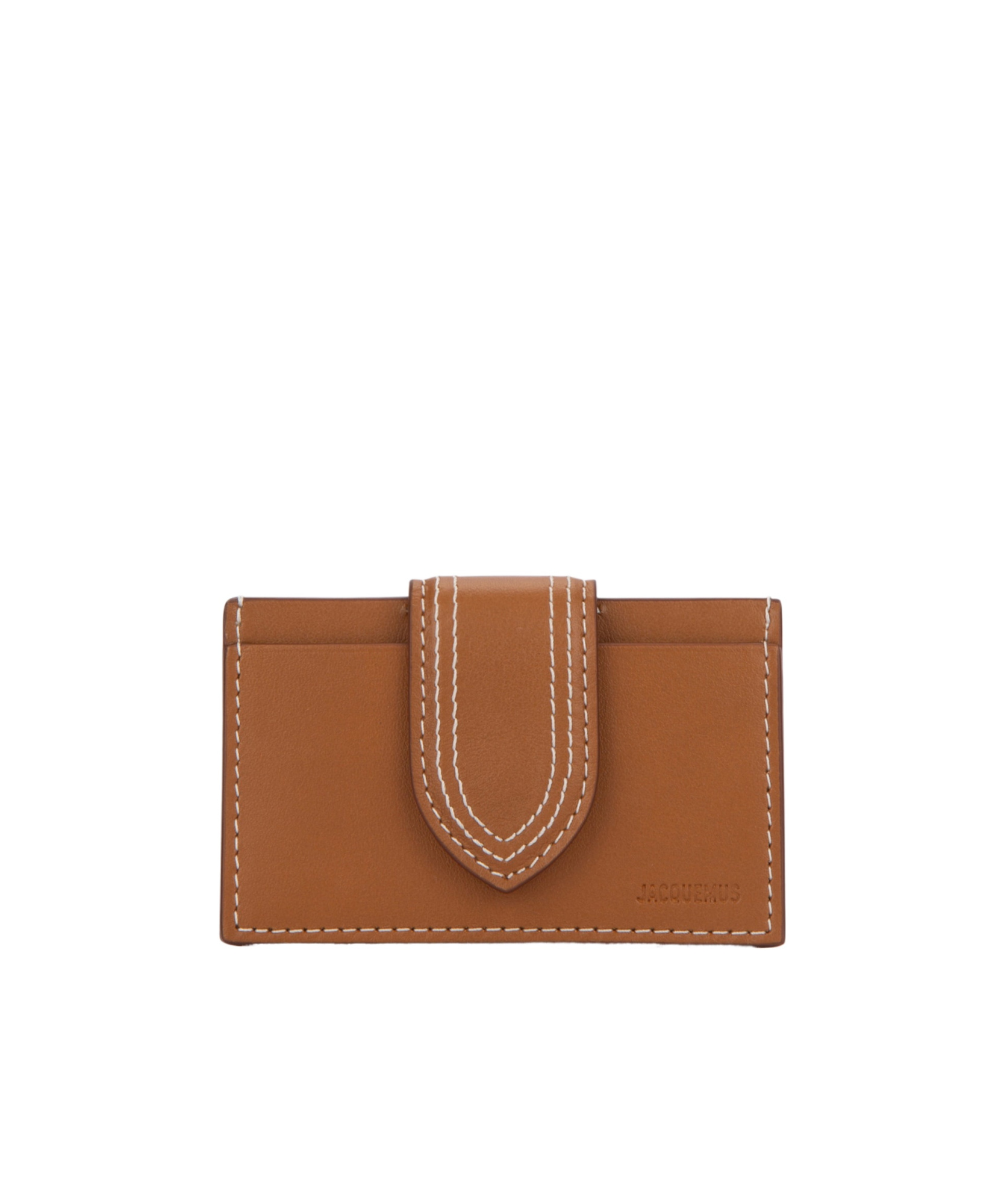 Jacquemus Le Porte-carte Bambino Flap Card Holder In Brown