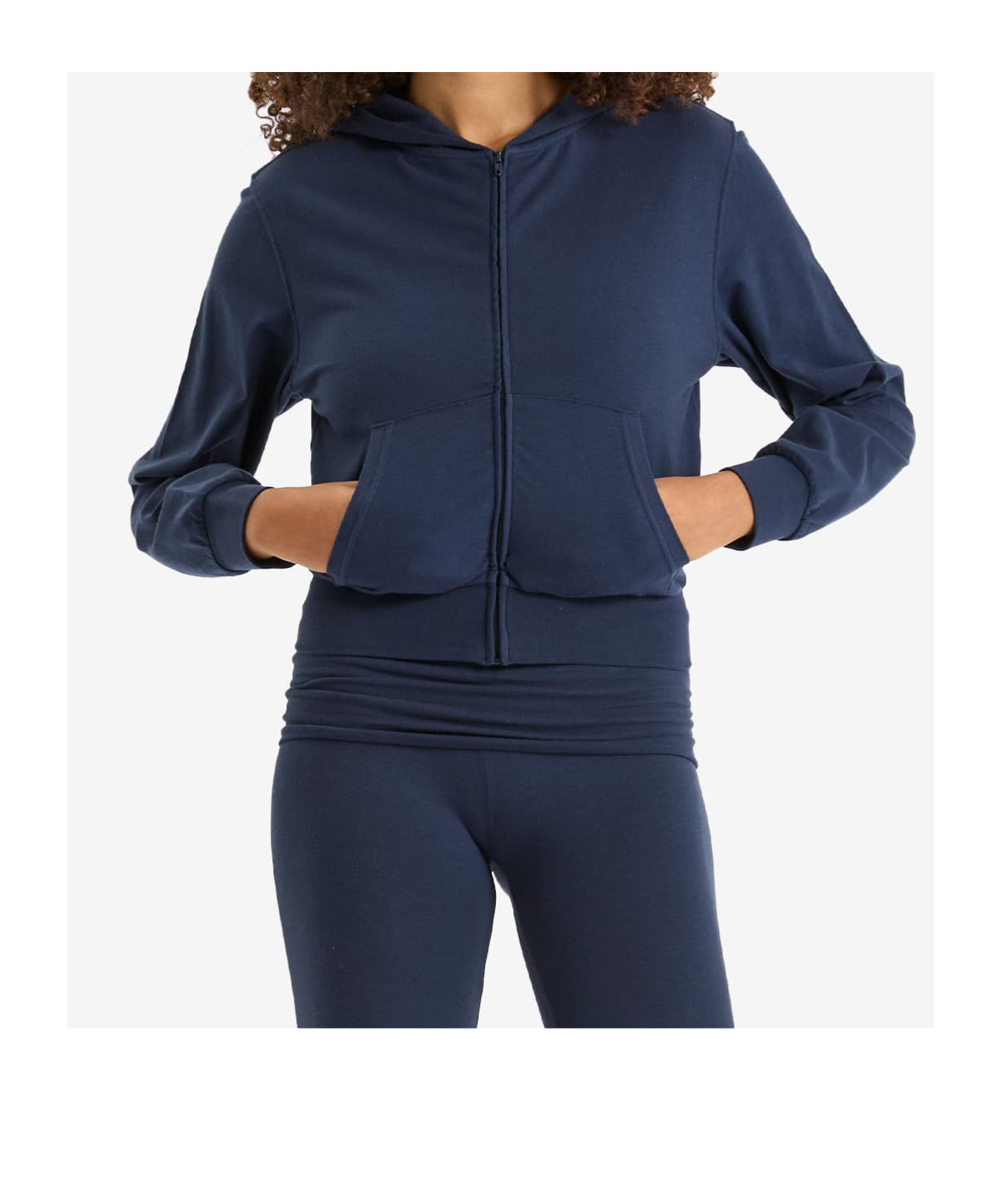 Skims Long Sleeve Sweatshirt In Navy Blue