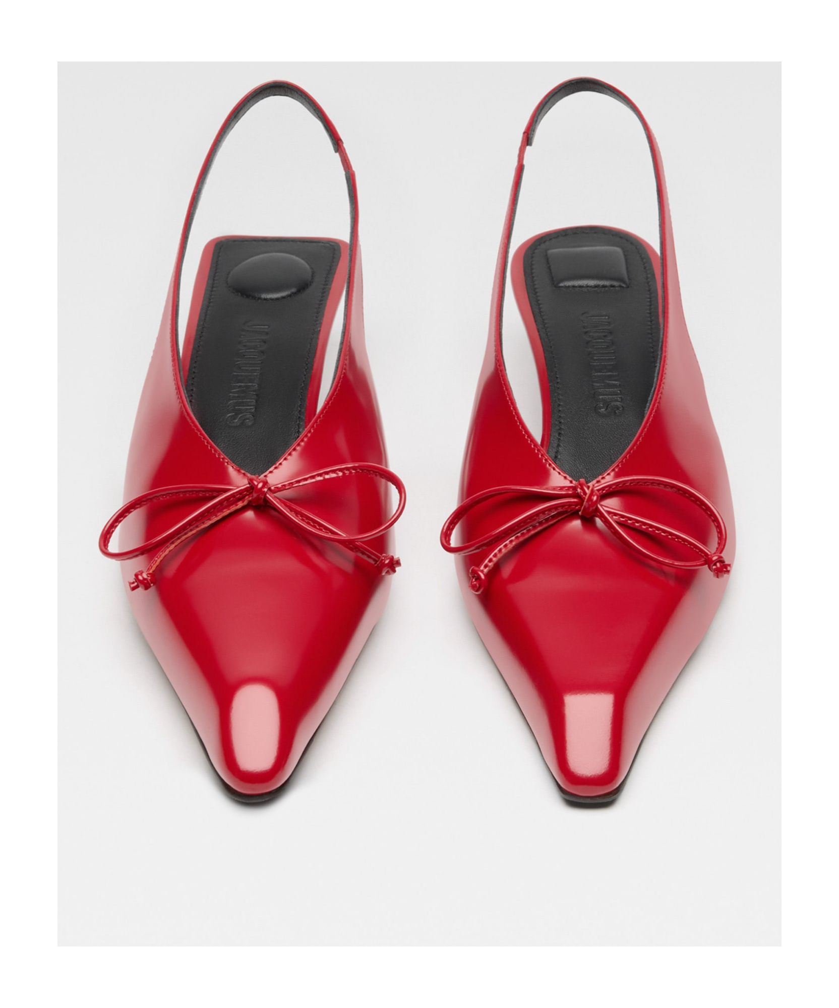 Jacquemus Cubisto 35 Slingback Pumps In Red