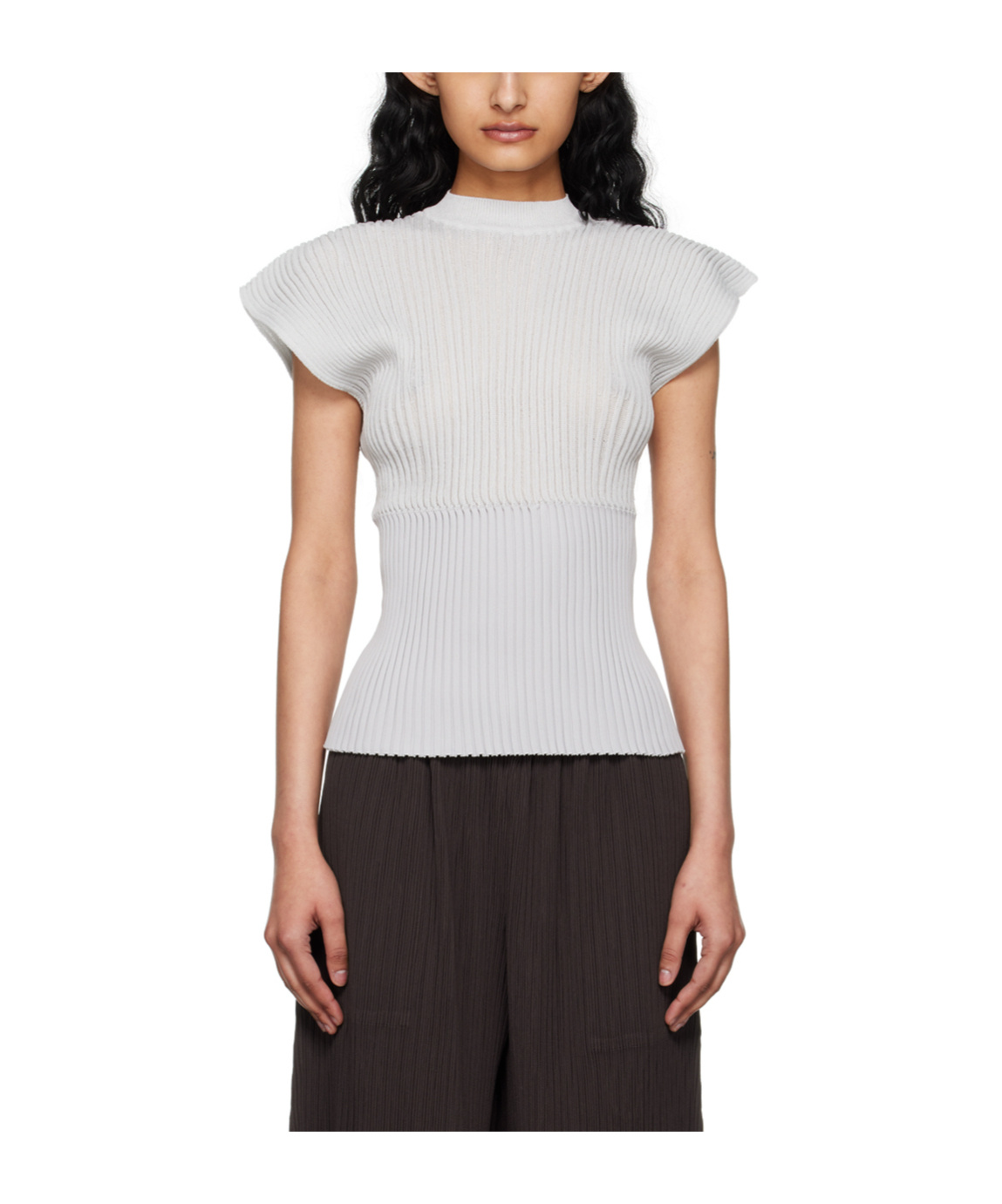 ISSEY MIYAKE SENSU STAND-COLLAR T-SHIRT