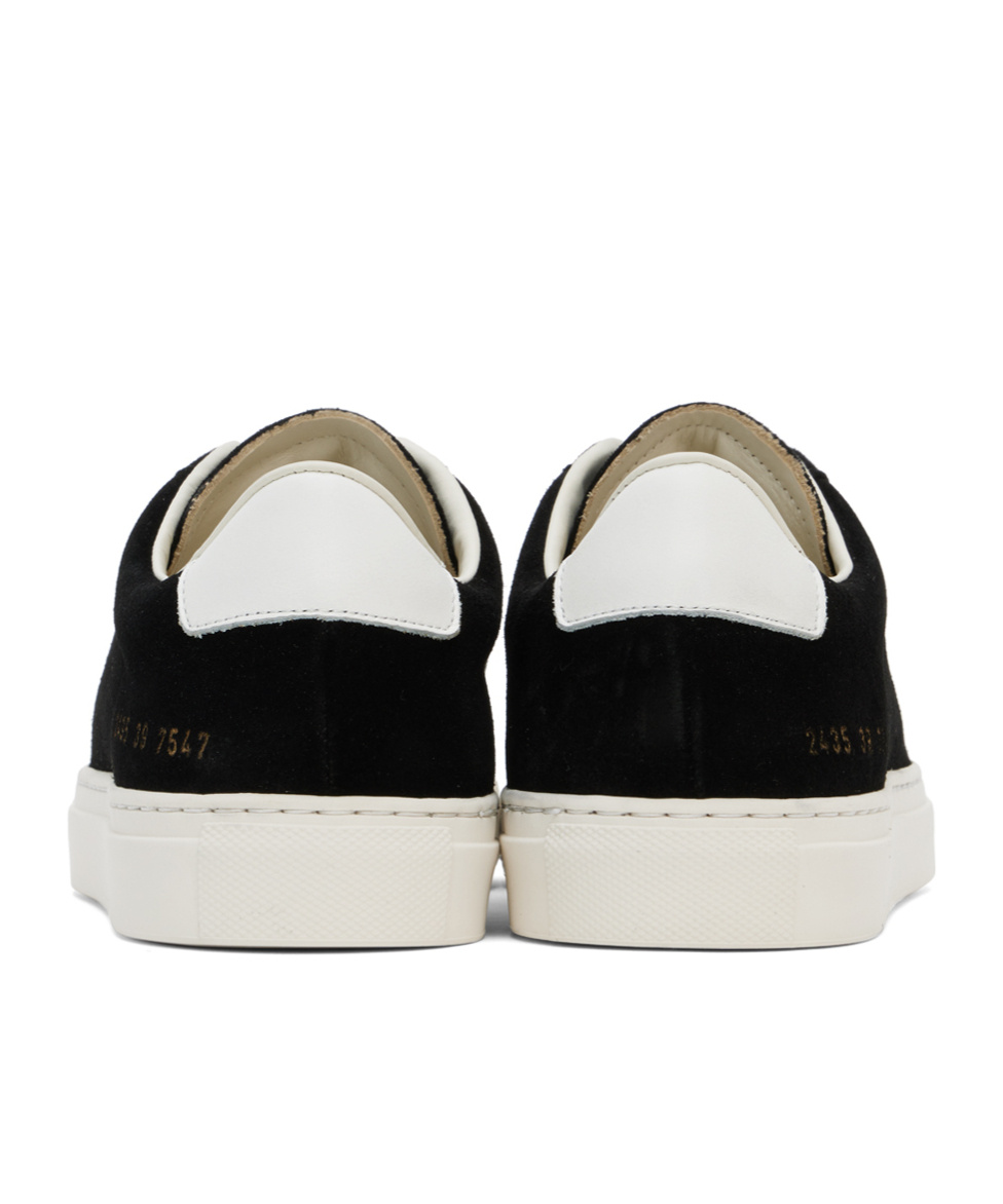 Common Projects Suede Leather Sneakers In Black