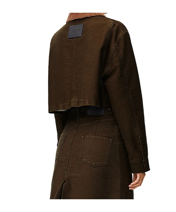 Loewe Logo Patch Regular Fit Jacket In Black