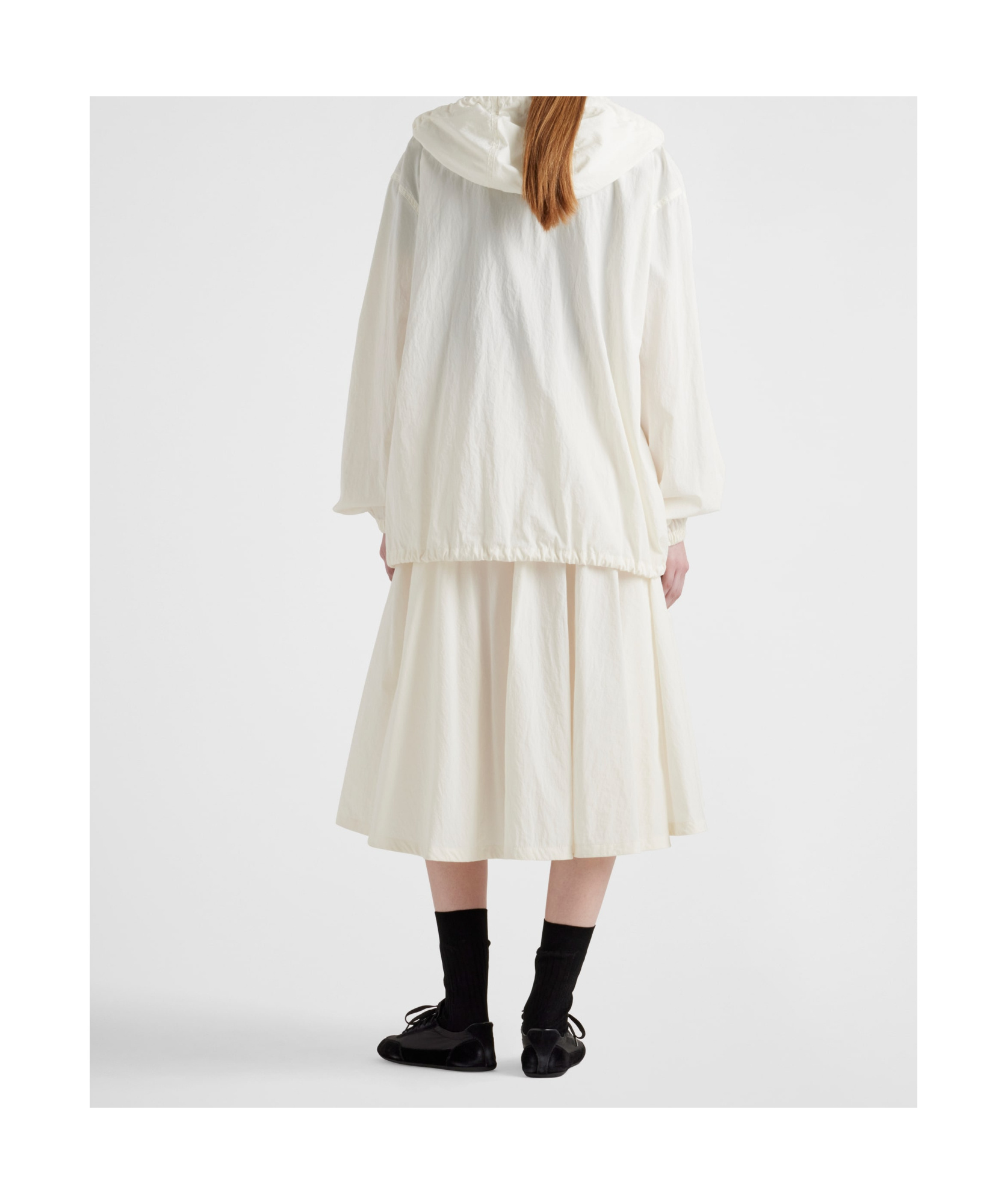 Prada Blousonjacke Aus Technischem Pongé In Nude