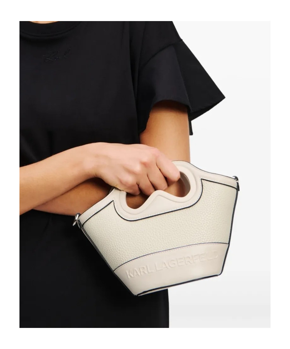 Karl Lagerfeld Mini K/aviator Bag In Nude