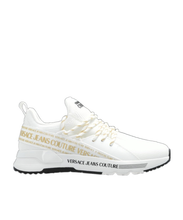 Versace Jeans Dynamic Logo-strap Sneakers In White