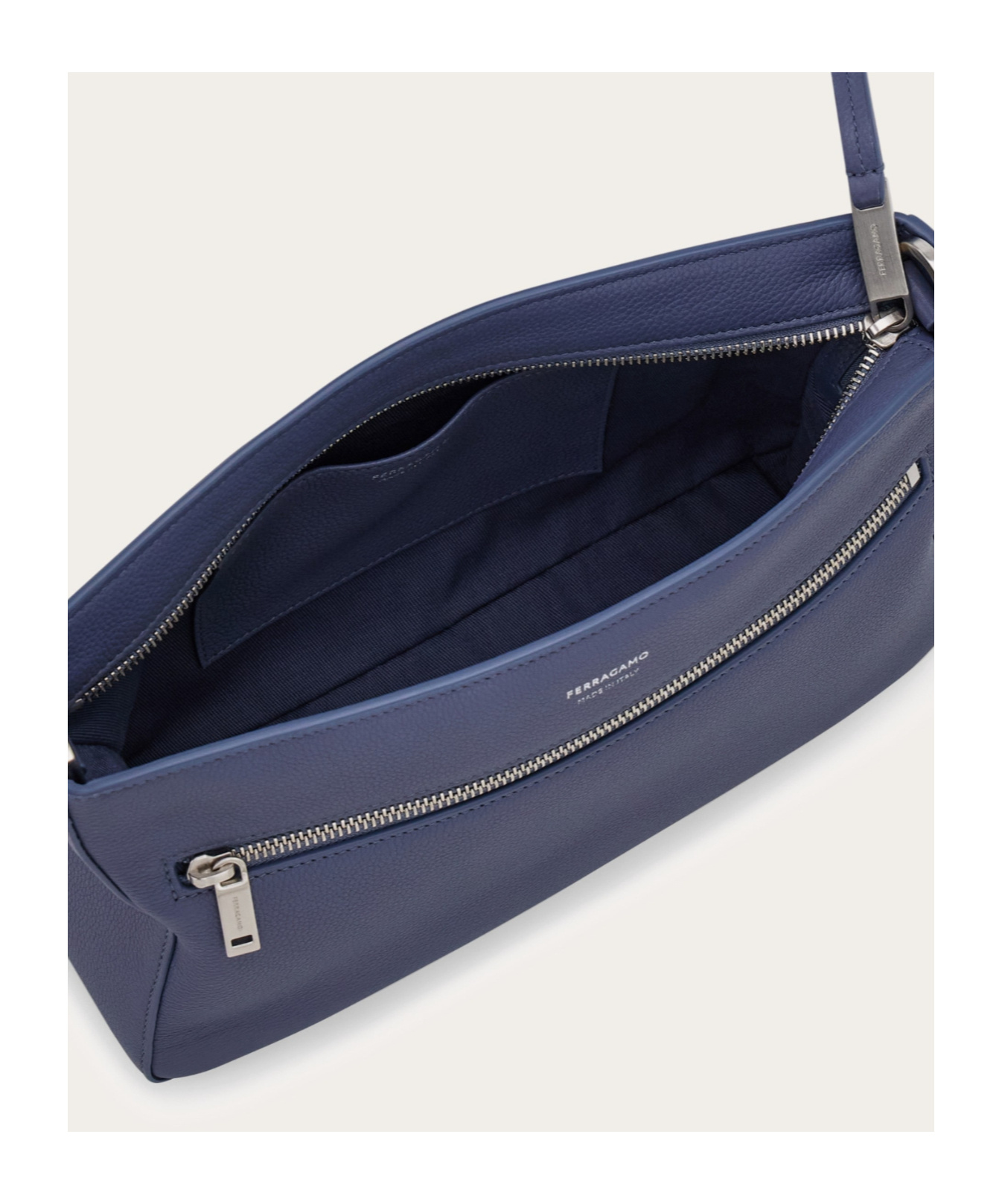 Ferragamo Star-shaped Pouch In Gray