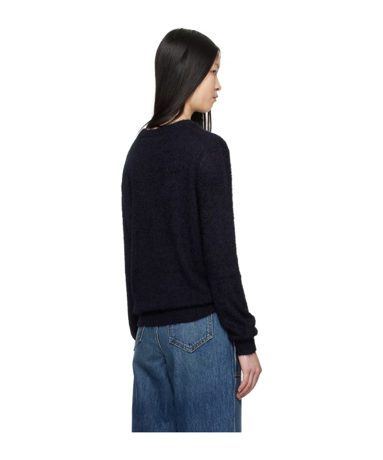 Khaite Round-neck And Long-sleeved Sweater In Black