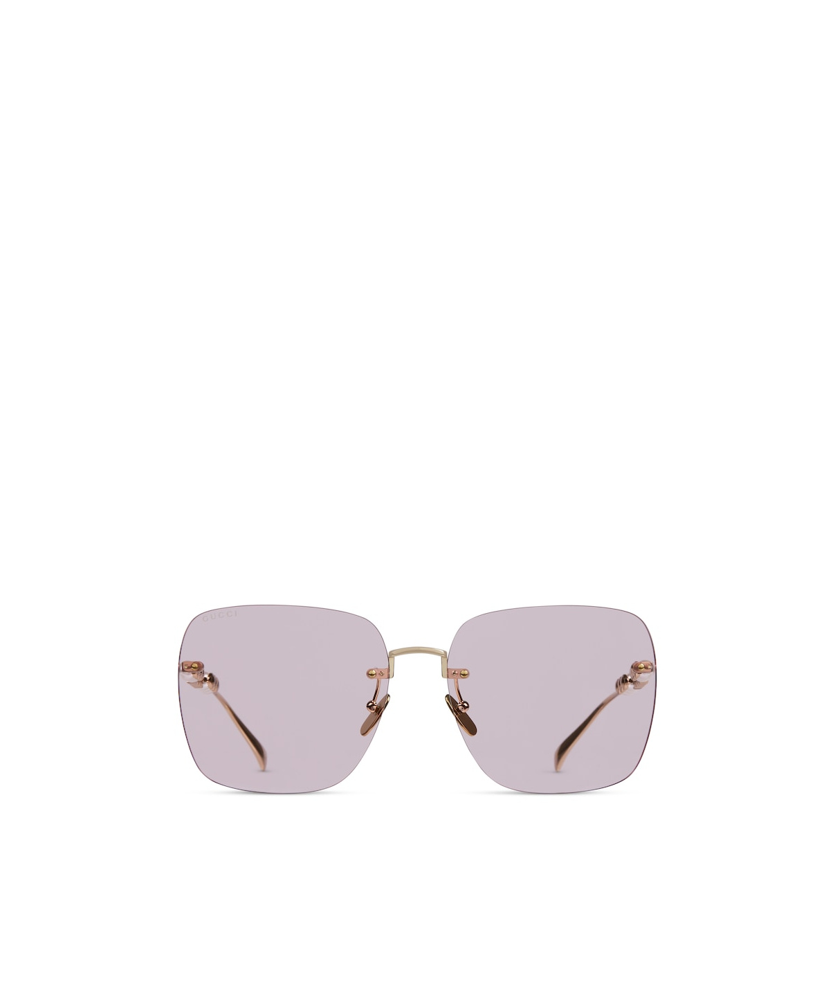Gucci Low Nose Bridge Fit Square Sunglasses In Purple
