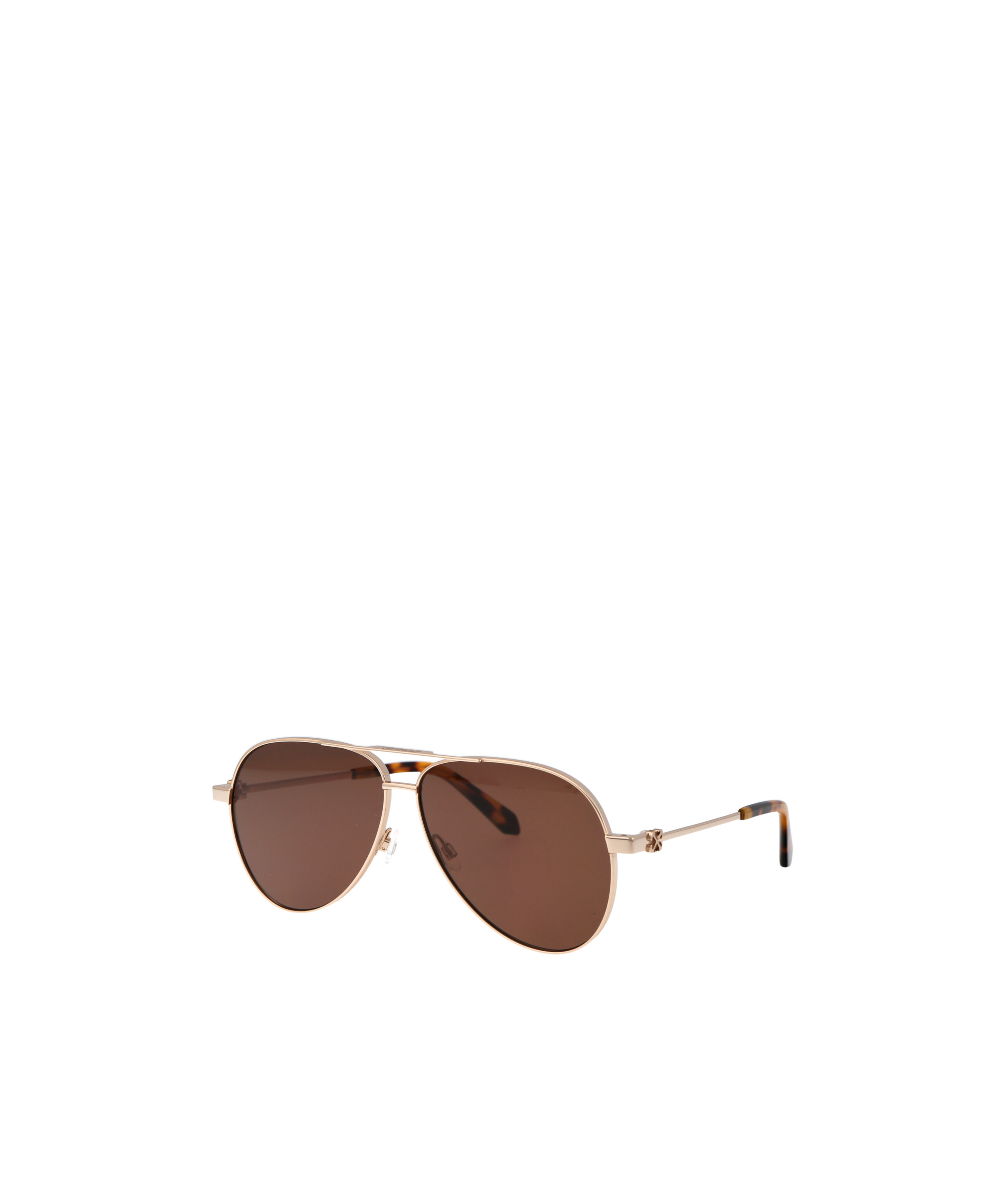 Shop Off-white Ruston Pilot-frame Sunglasses In Brown