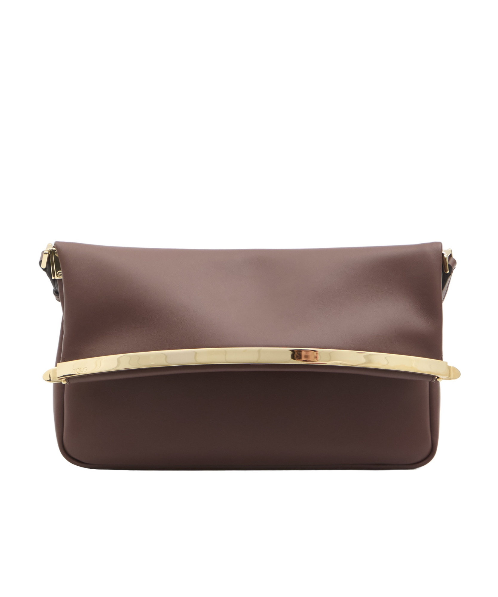 Tod's Embossed Flip Shoulder Bag In Brown