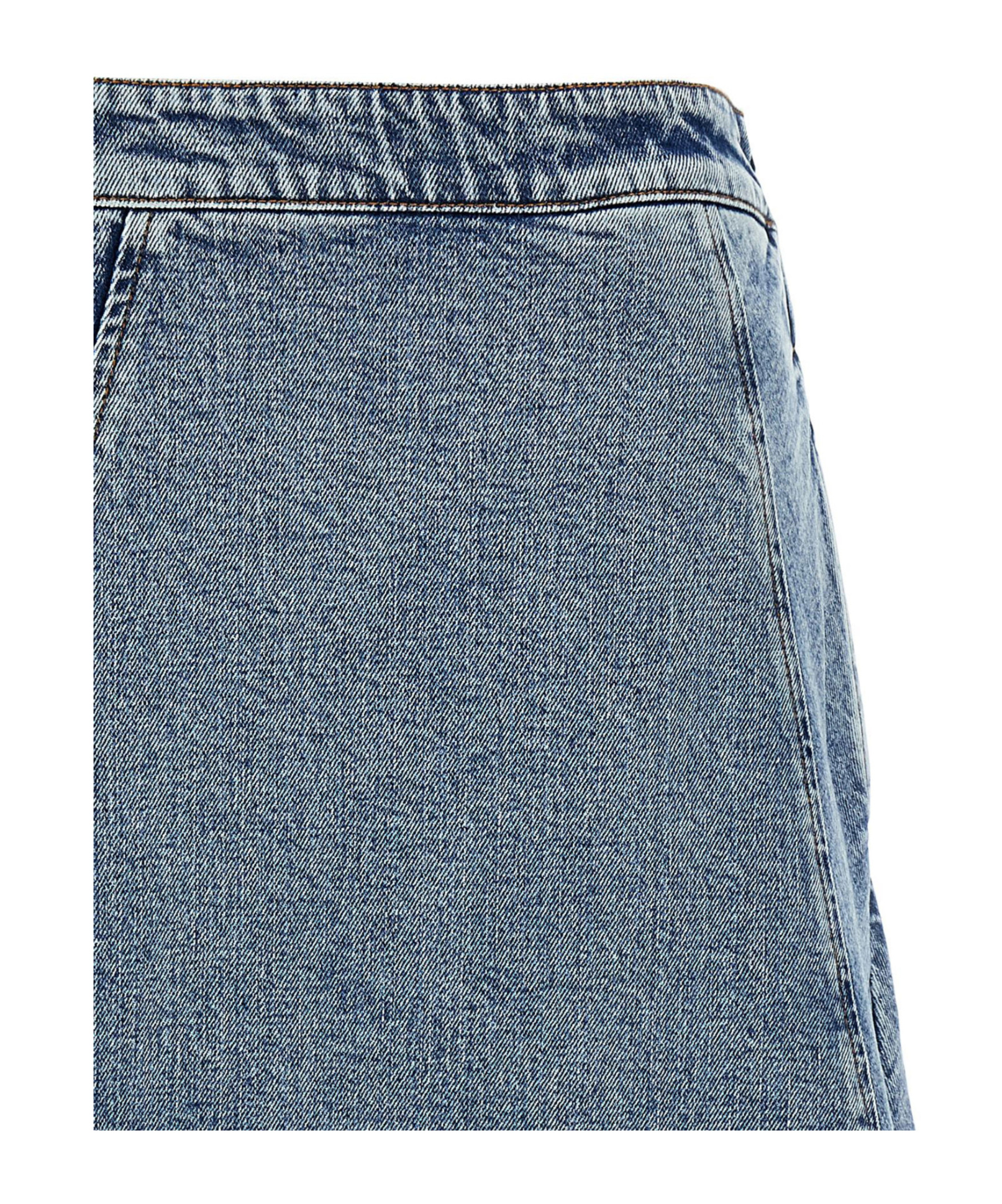 Fabiana Filippi A-line Silhouette Denim Skirt With Seam Detailing