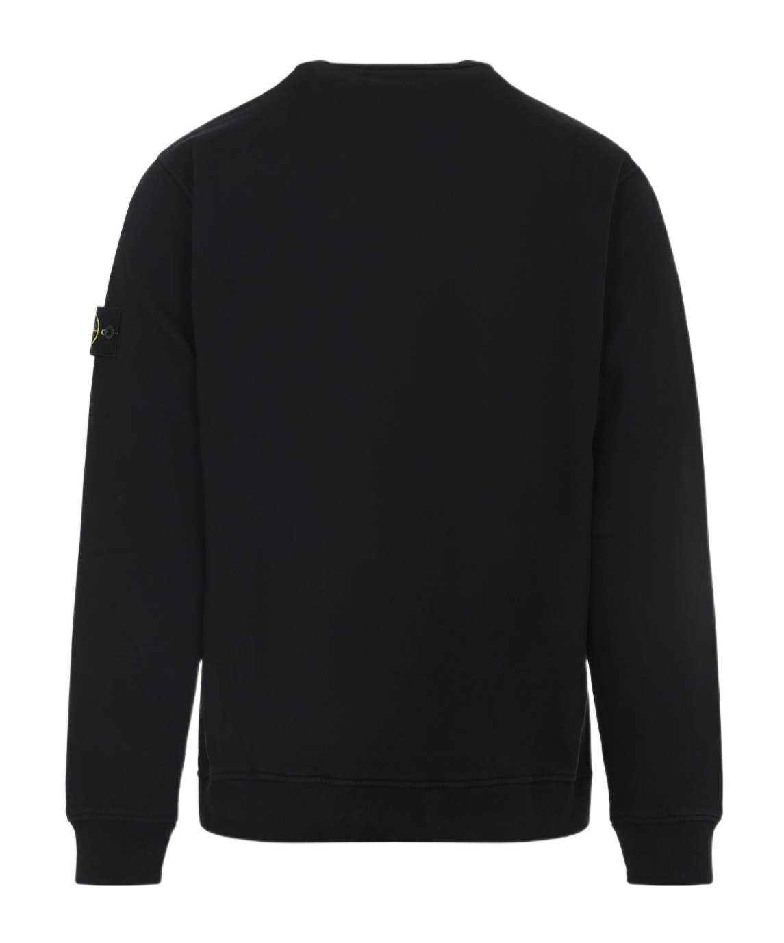 Stone Island Black Sweatshirt With Pockets And Compass Logo In Black