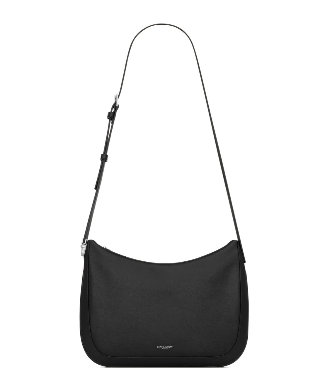 Saint Laurent Logo Shoulder Bag In Black