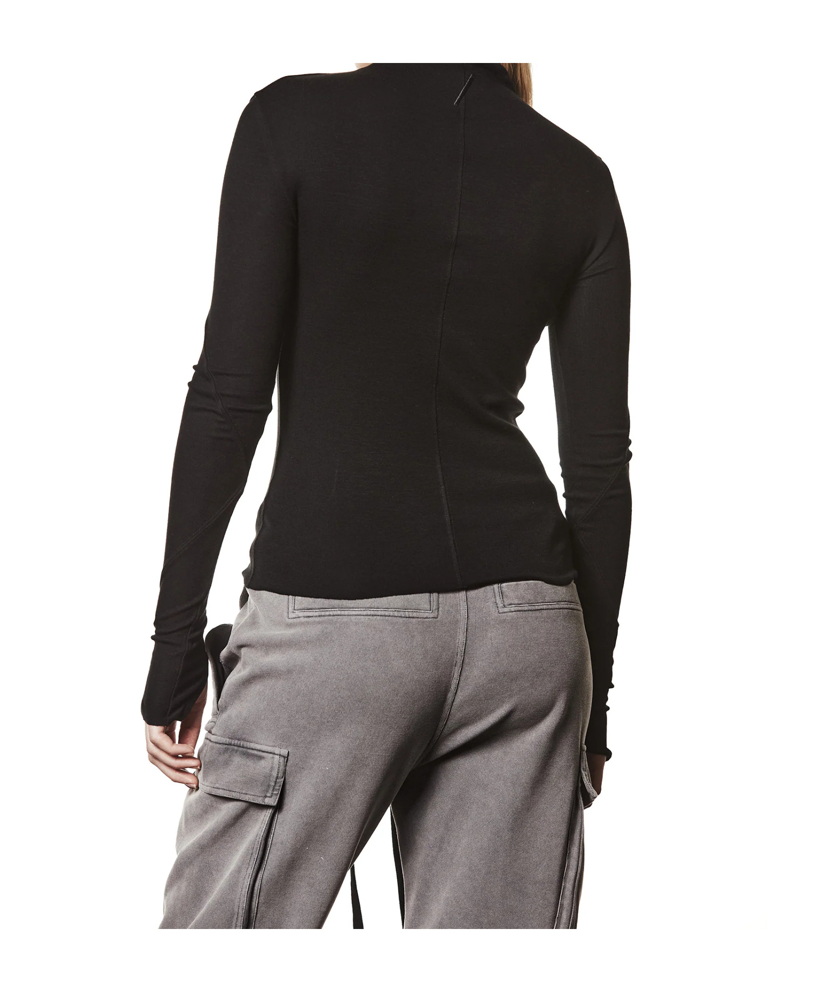 Thom Krom S Lim-fit Rollkragen-longsleeve In Black