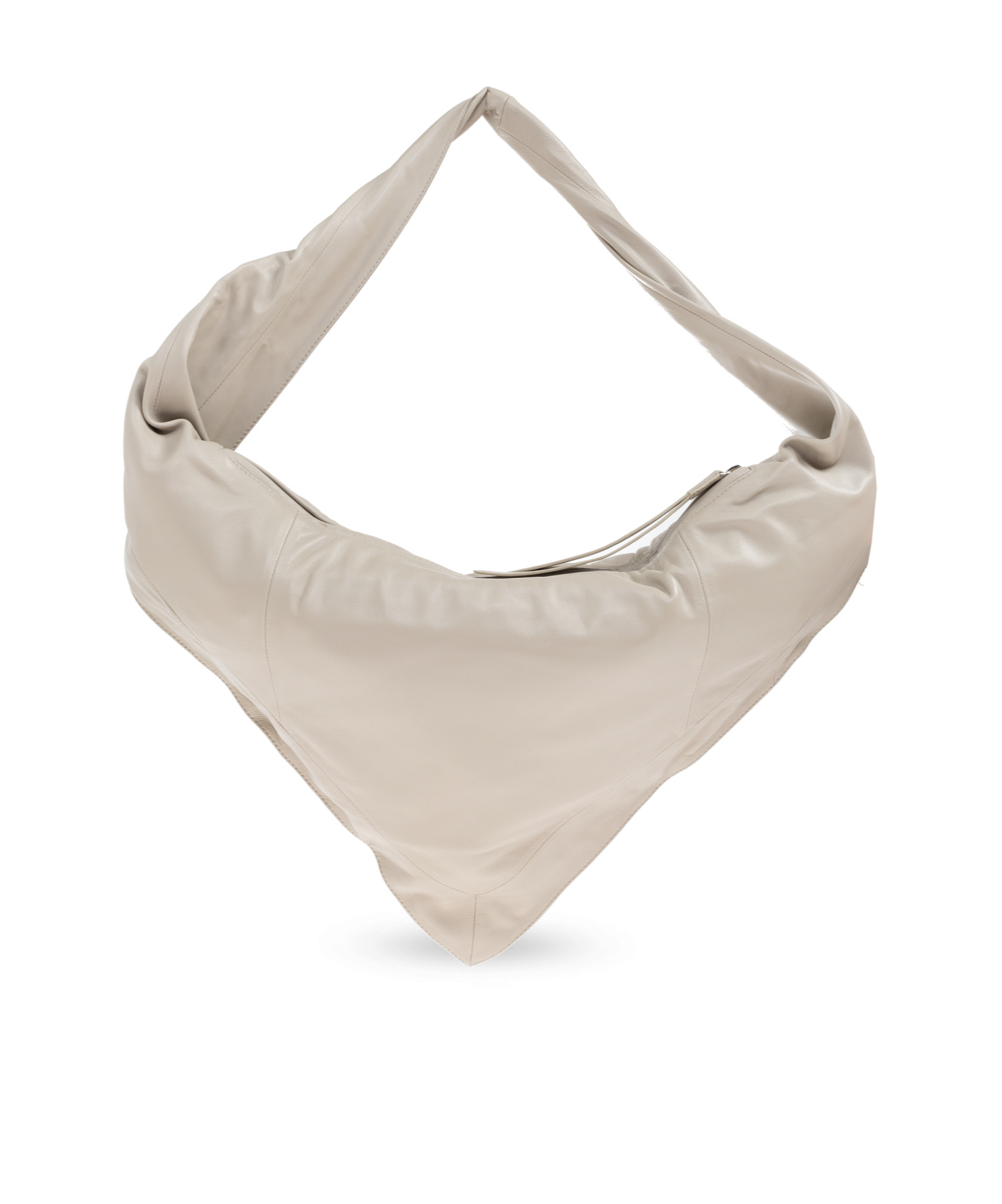 Lemaire Scarf Twisted-strapped Triangular Shoulder Bag In Brown