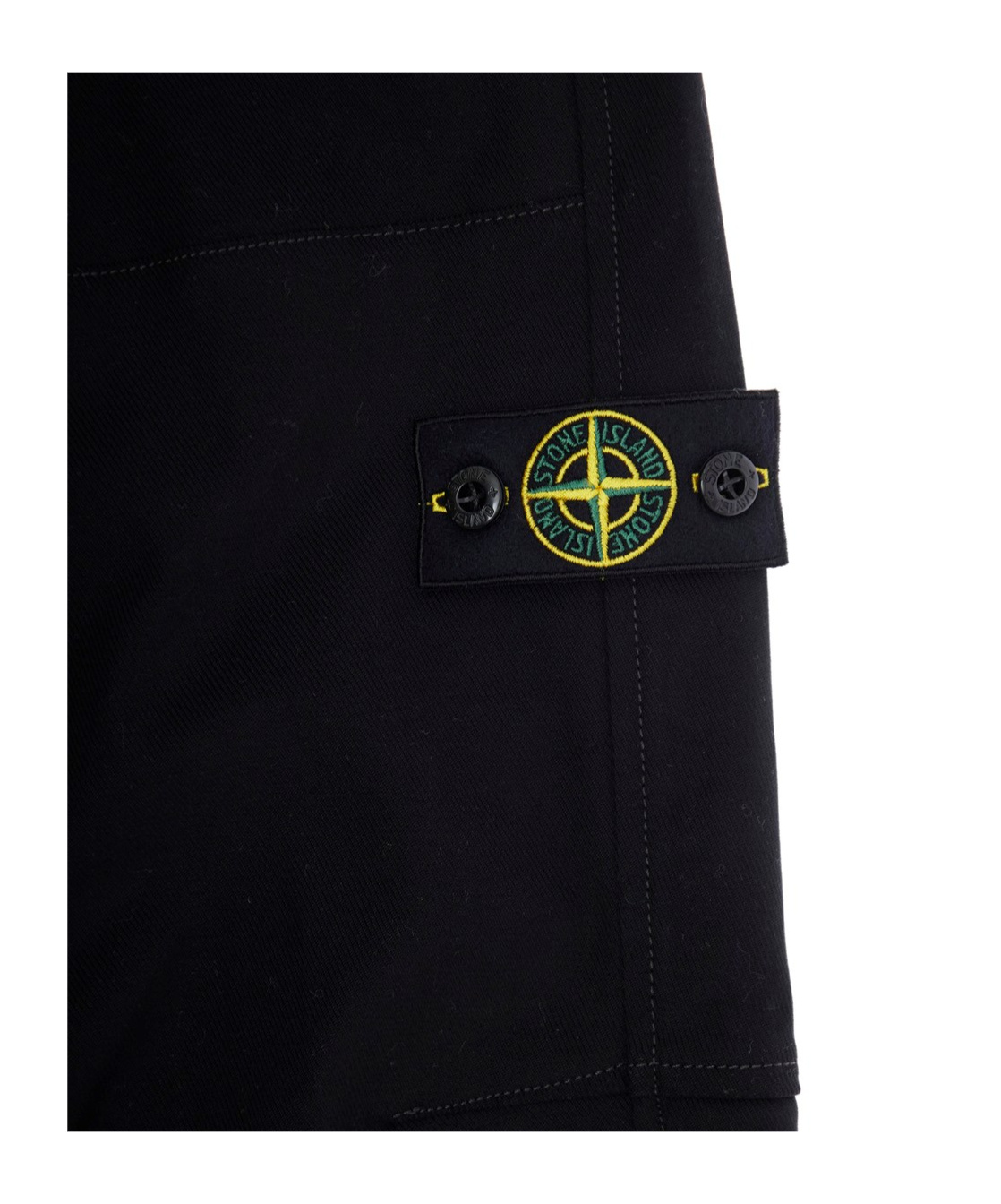 Stone Island Compass-badge Trousers In Black