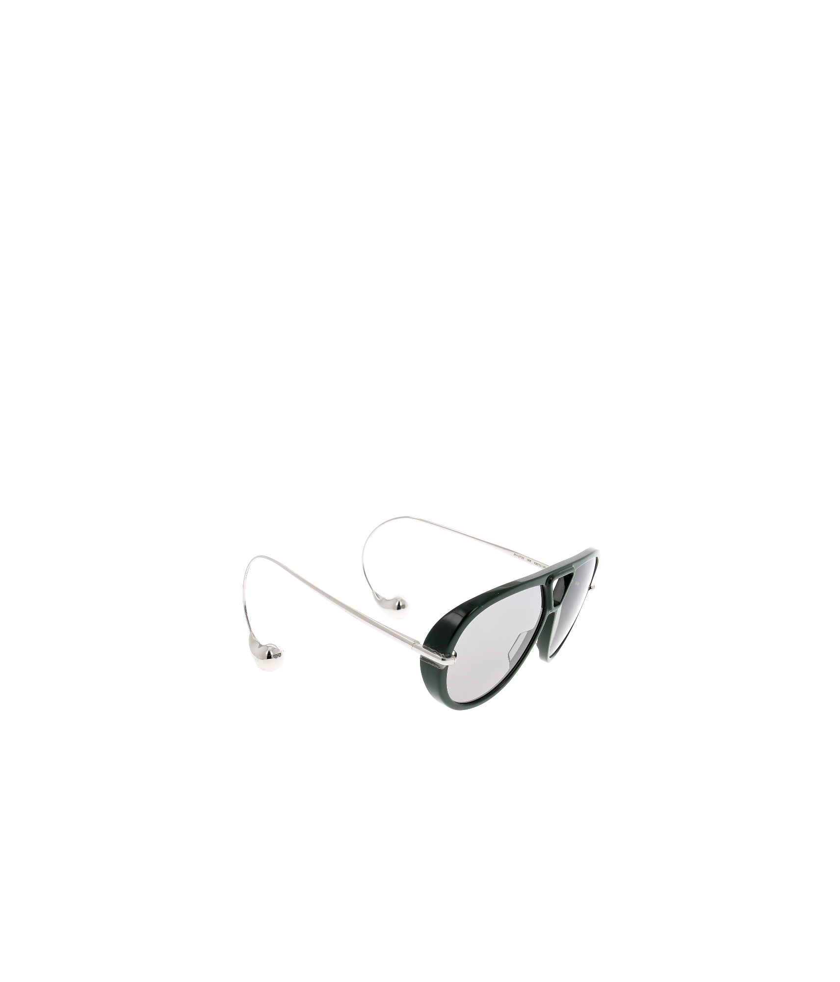 Bottega Veneta Eyewear Pilot Frame Sunglasses In White