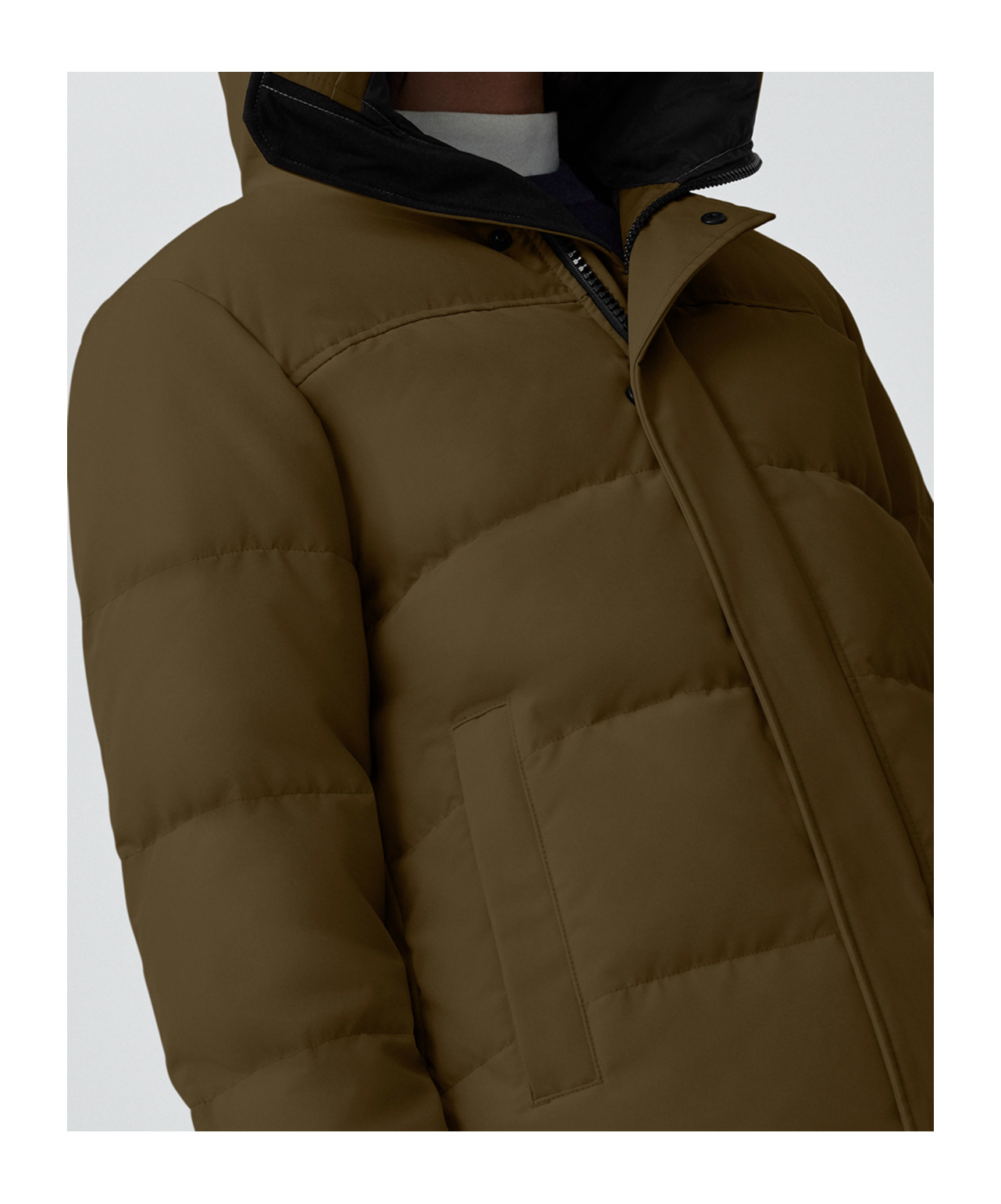 Shop Canada Goose Macmillan Padded Jacket In Green