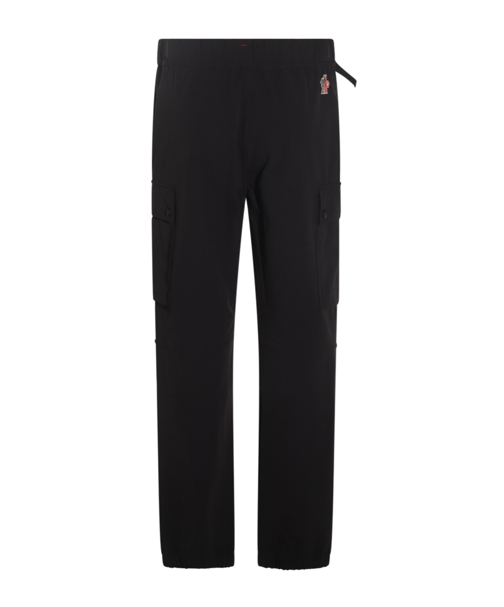 Moncler Belt-loop Casual Pants In Black