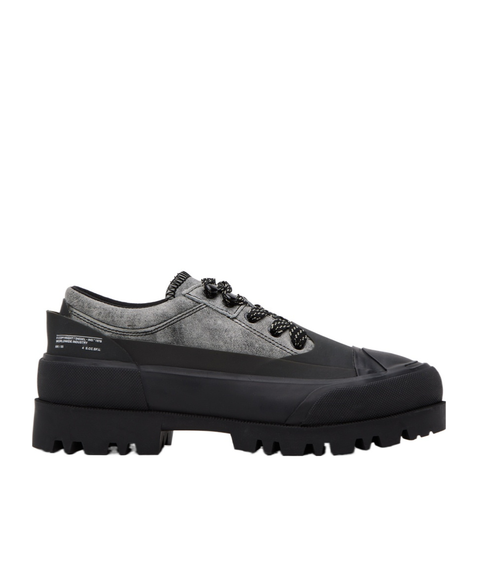 Diesel D-hiko Sh X Spliced Business Casual Shoes In Black