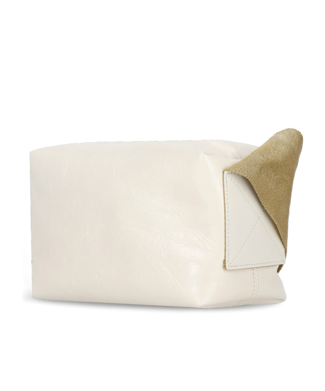 Uma Wang Zippered Shoulder Bag In White