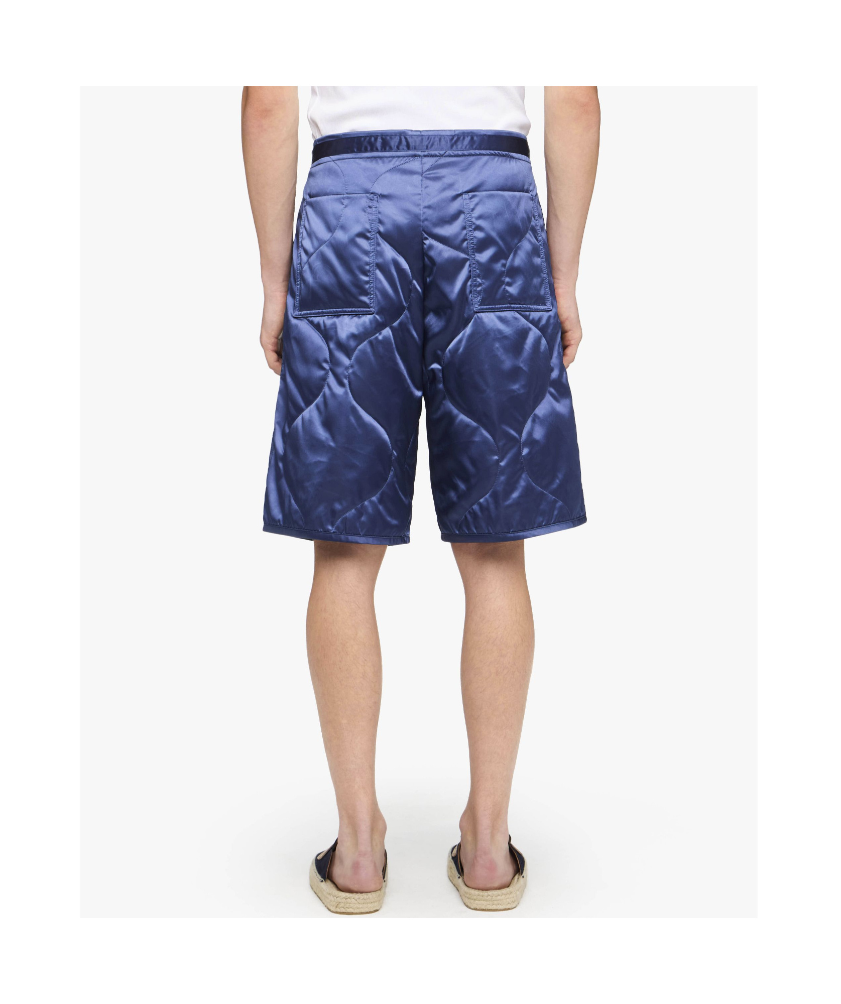 Jw Anderson Quilted Shorts In Blue