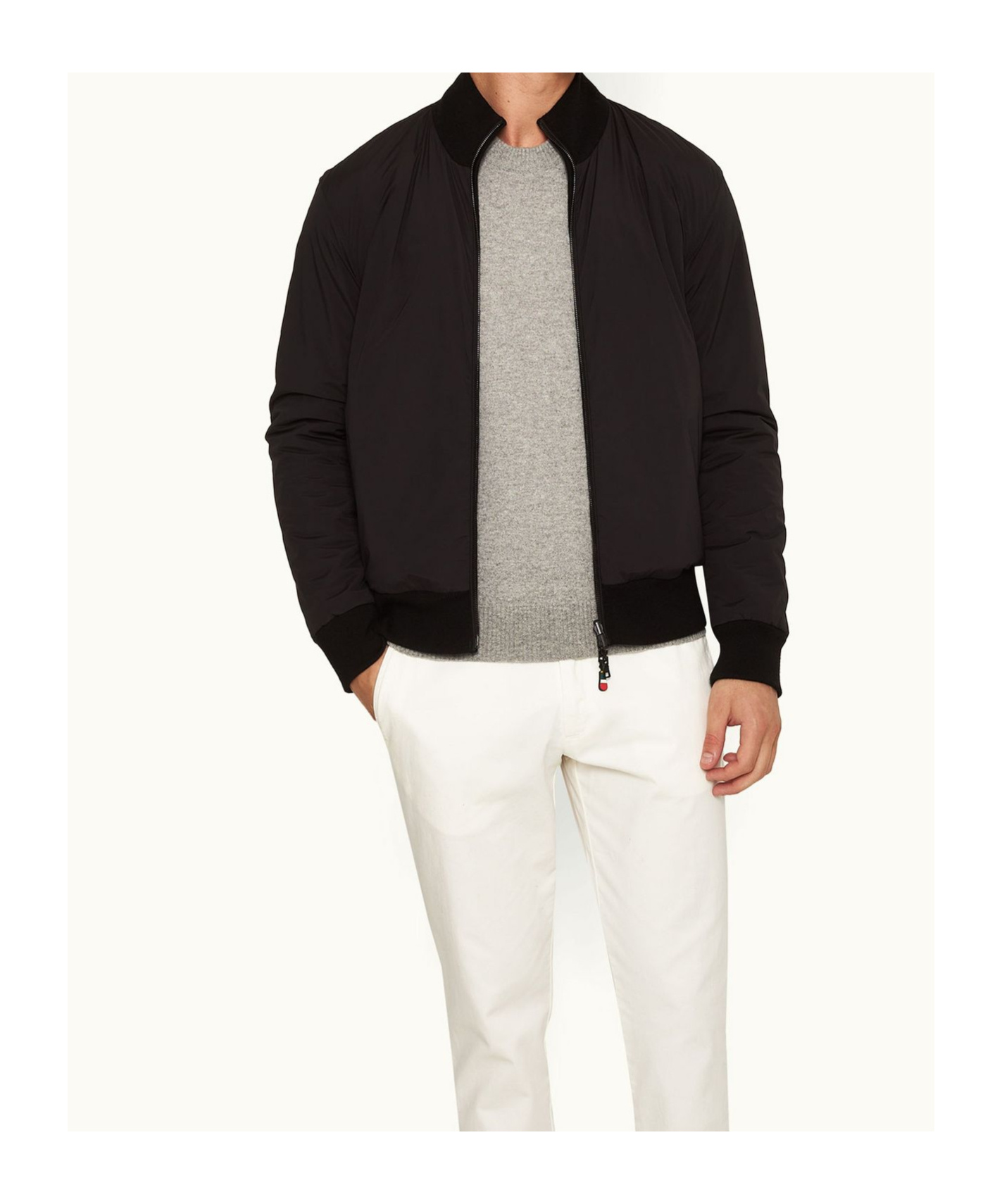Orlebar Brown Double-sided Casual Jacket In Black