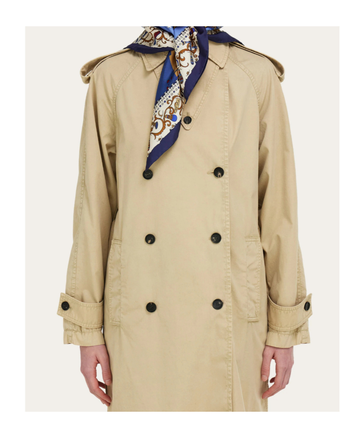 Ferragamo Printed Silk Scarf In Blue