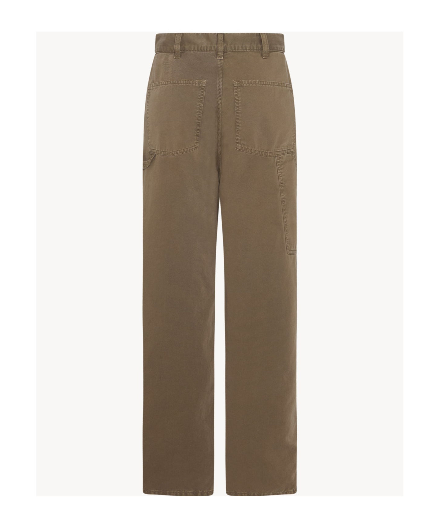 The Row Zalenka Cropped Cotton And Cashmere-blend Twill Straight-leg Pants In Neutral