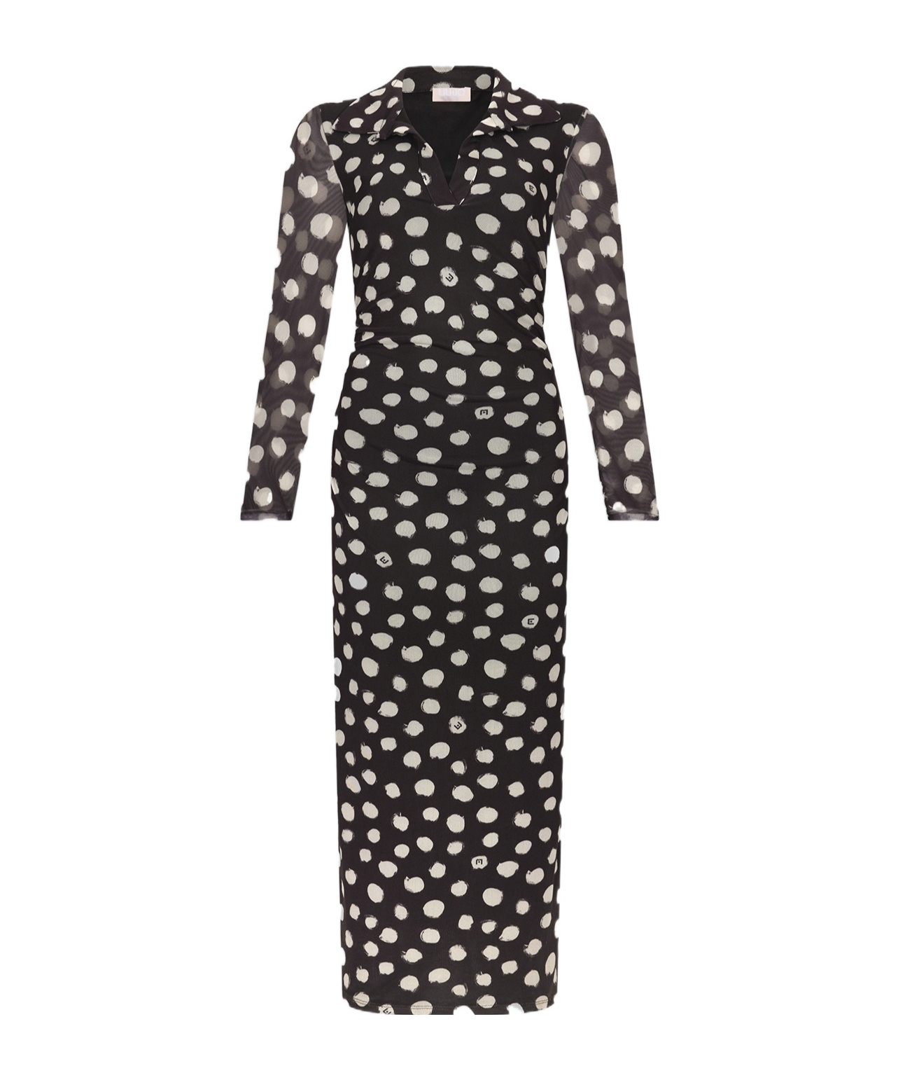 Liu •jo Polka Dot Print Dress In Black