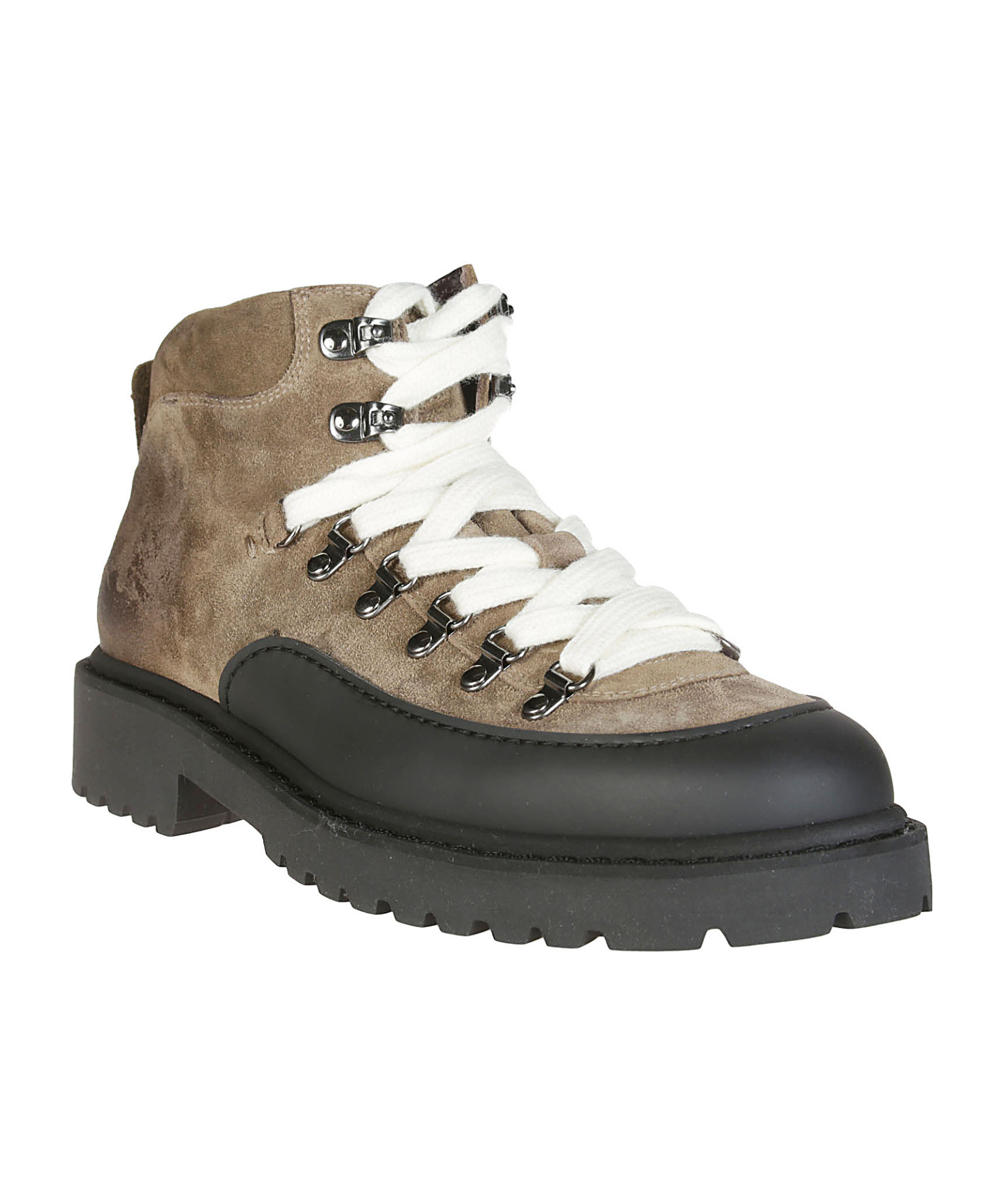 Doucal's Suede Hiking Boots In Black