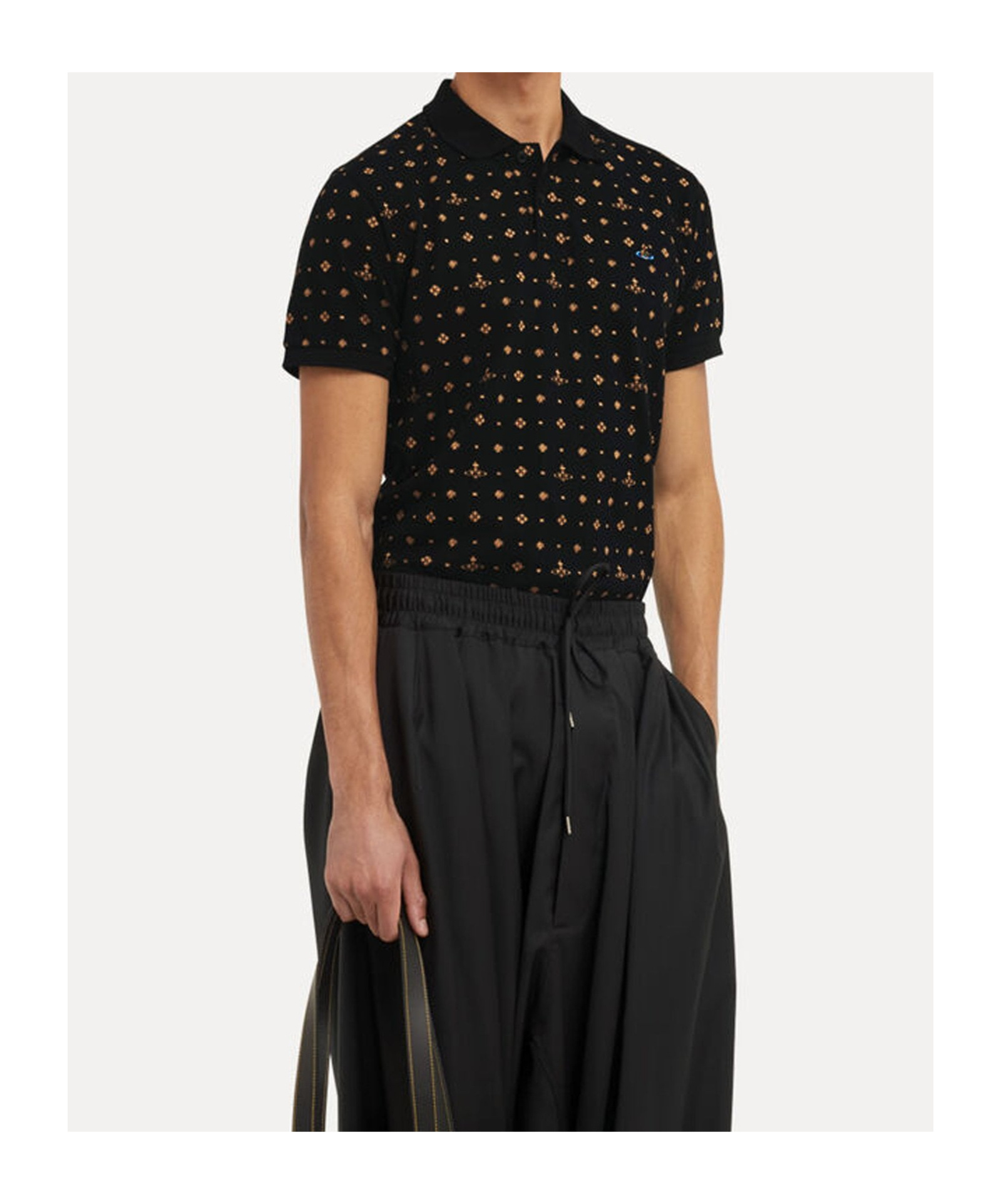 Vivienne Westwood Classic Polo T Shirt Black In Black