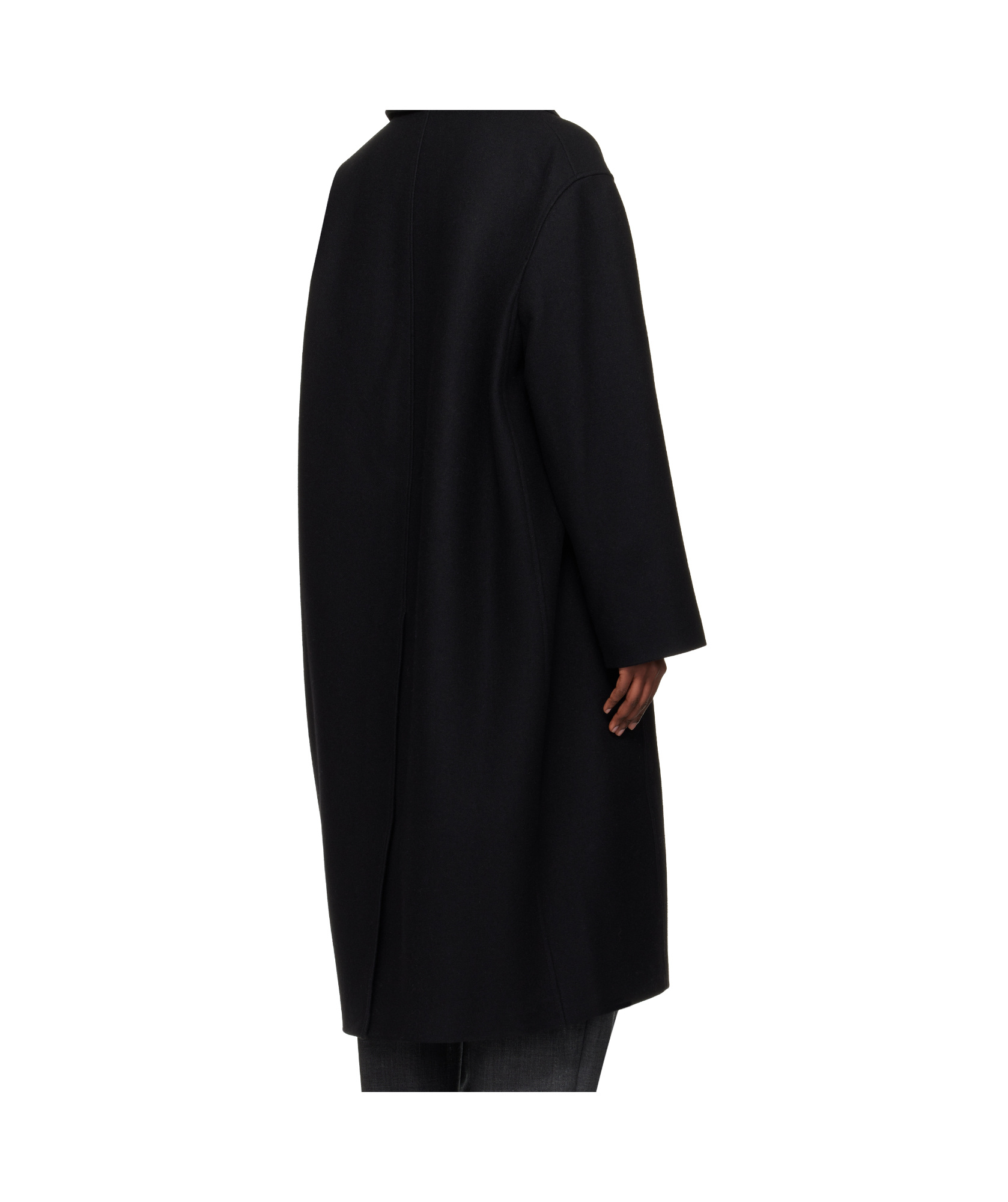 Studio Nicholson Long-sleeved Coat In Black