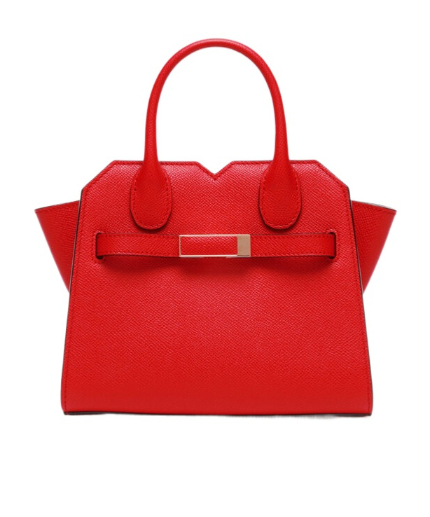 Valextra Milano Crossbody Micro Bag In Red