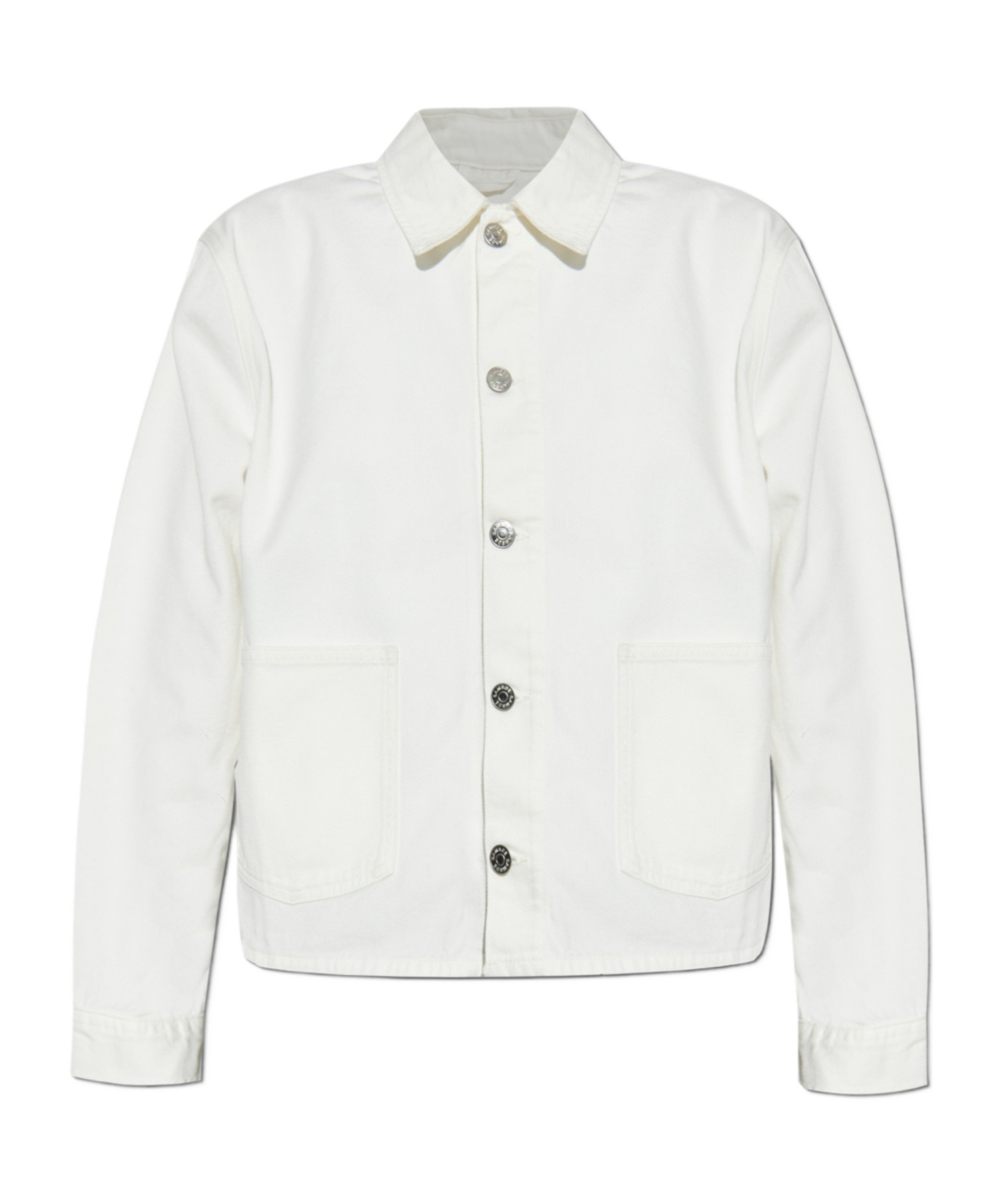 Samsoe & Samsoe Button-up Utility Jacket In White