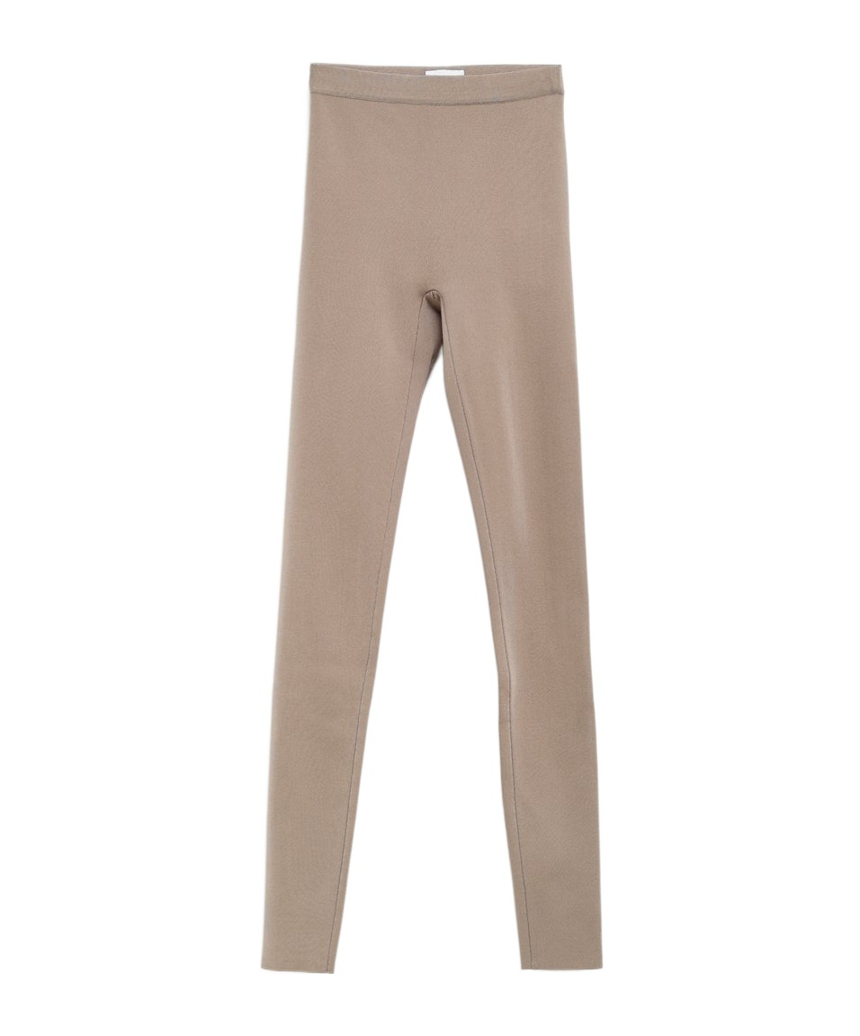 Ferragamo Elastic Waist Leggings In Nude