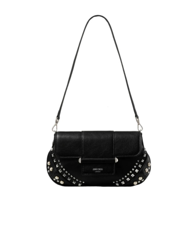 Jimmy Choo Bar Wallet On Chain In Black