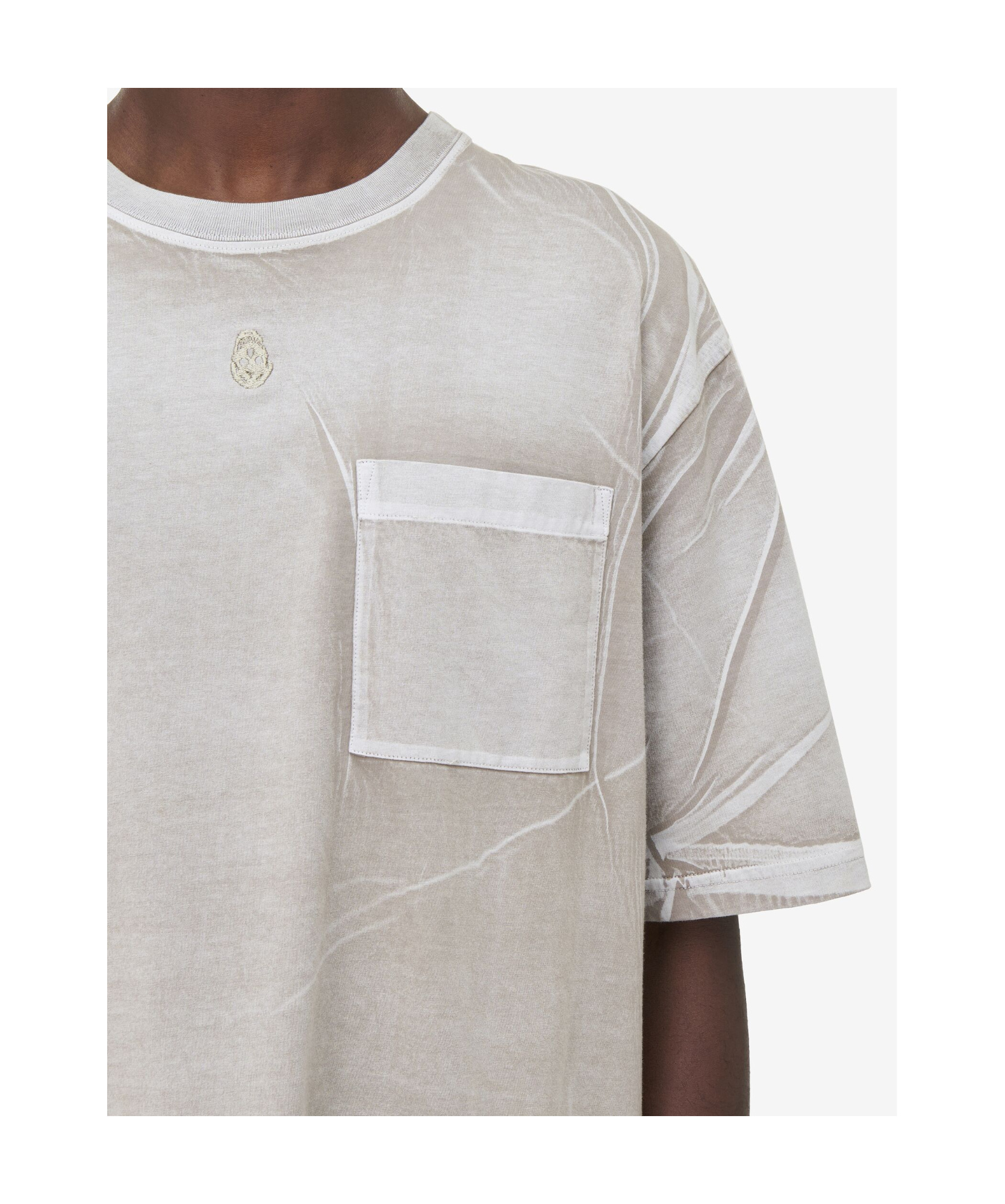 Alexander Mcqueen Pocket-detail T-shirt In Gray