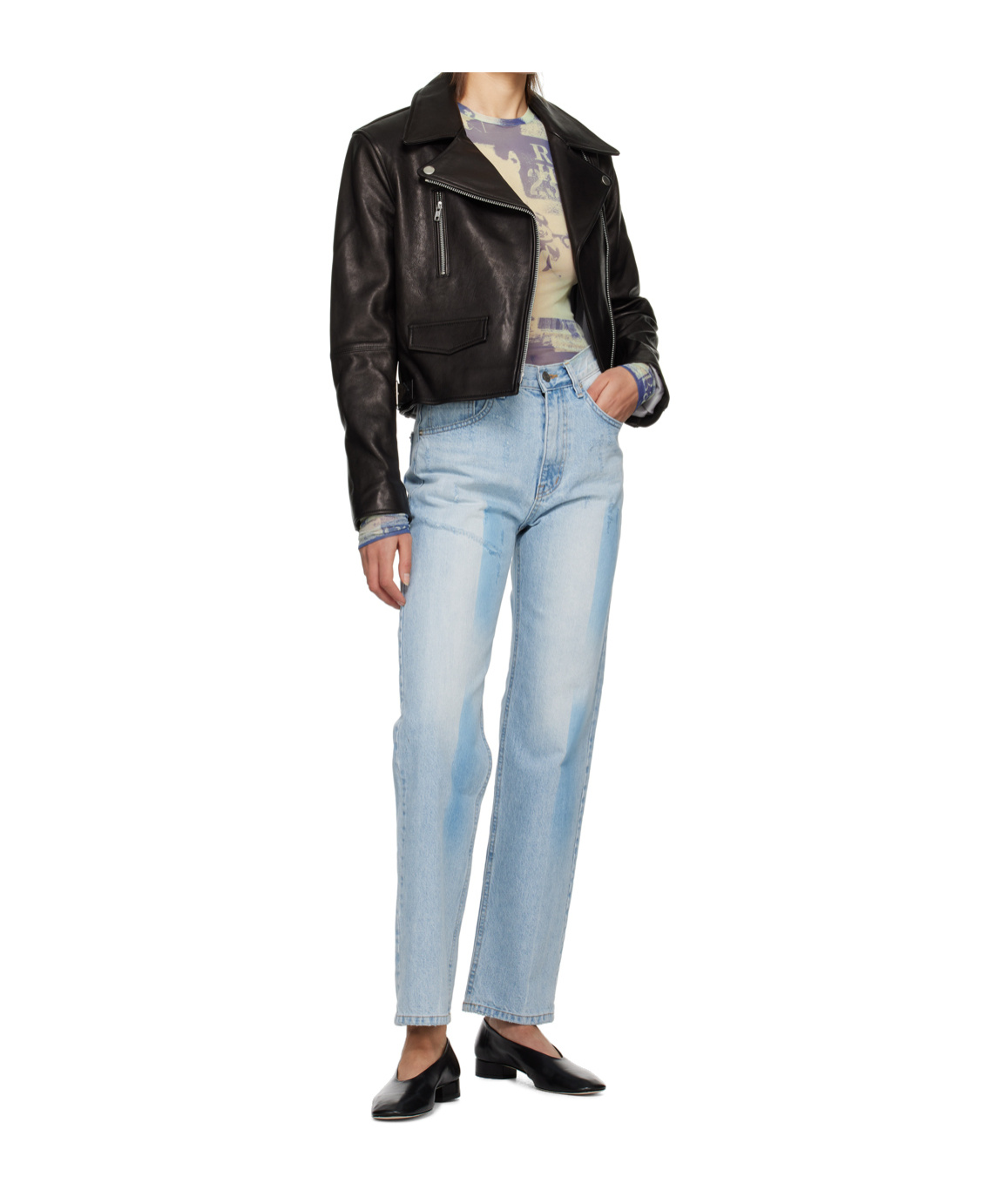 Open Yy Shaded Jeans In Blue