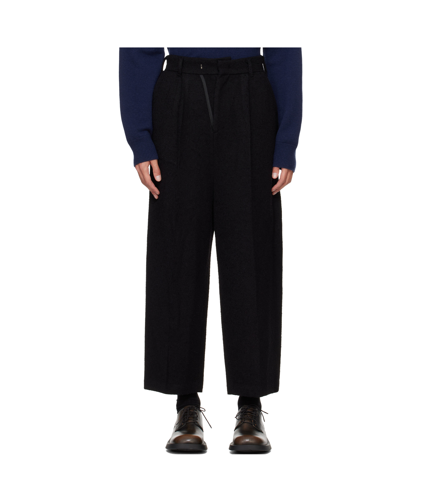Ader Error Belt-loop Casual Pants In Black