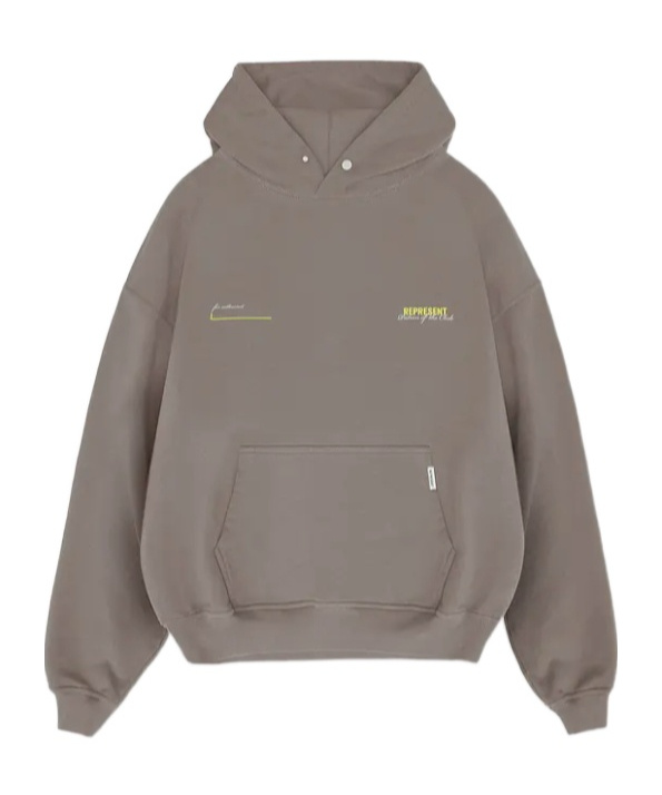 Represent Hooded Sweater In Gray