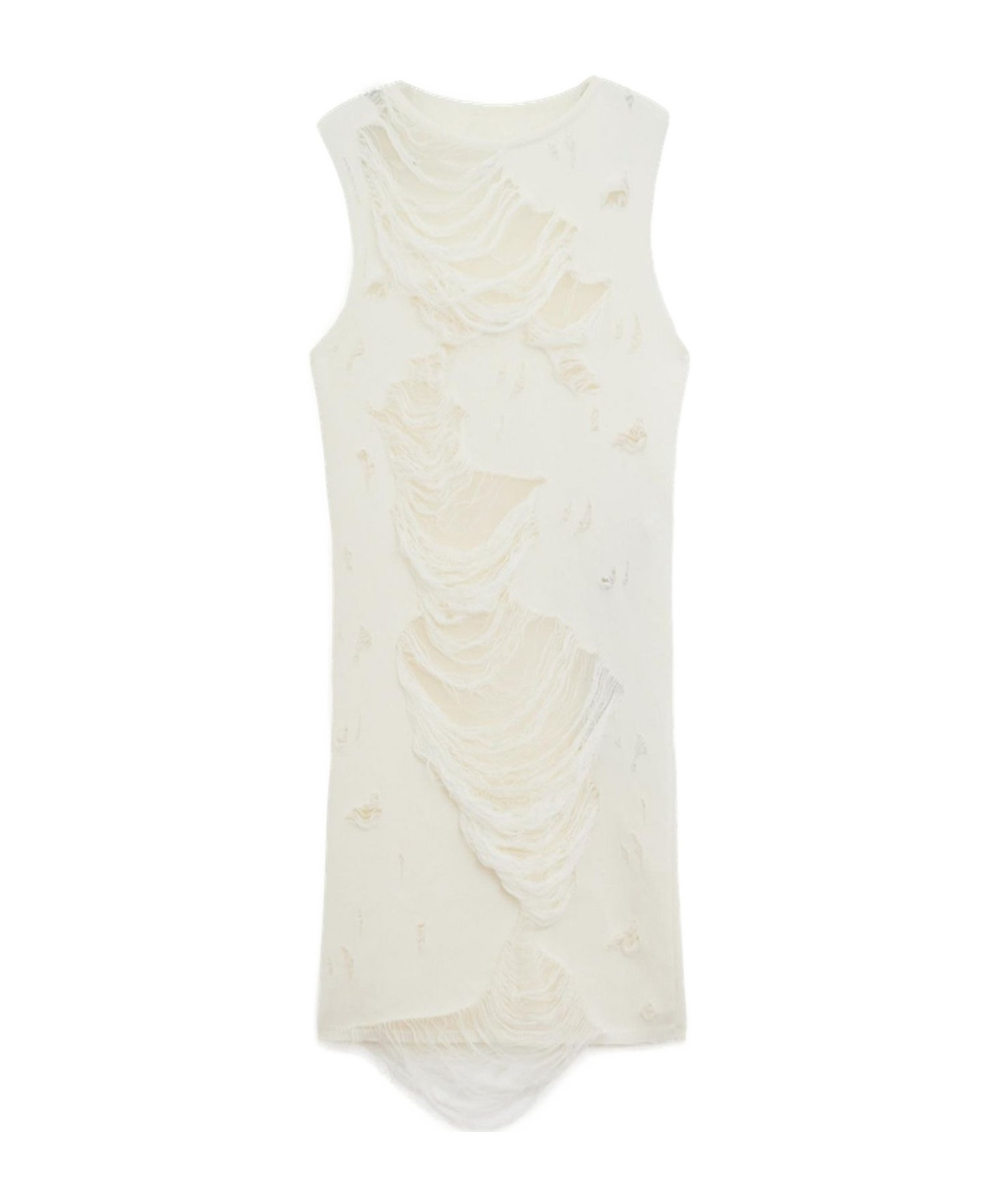 Mm6 Maison Margiela Dress In Off White
